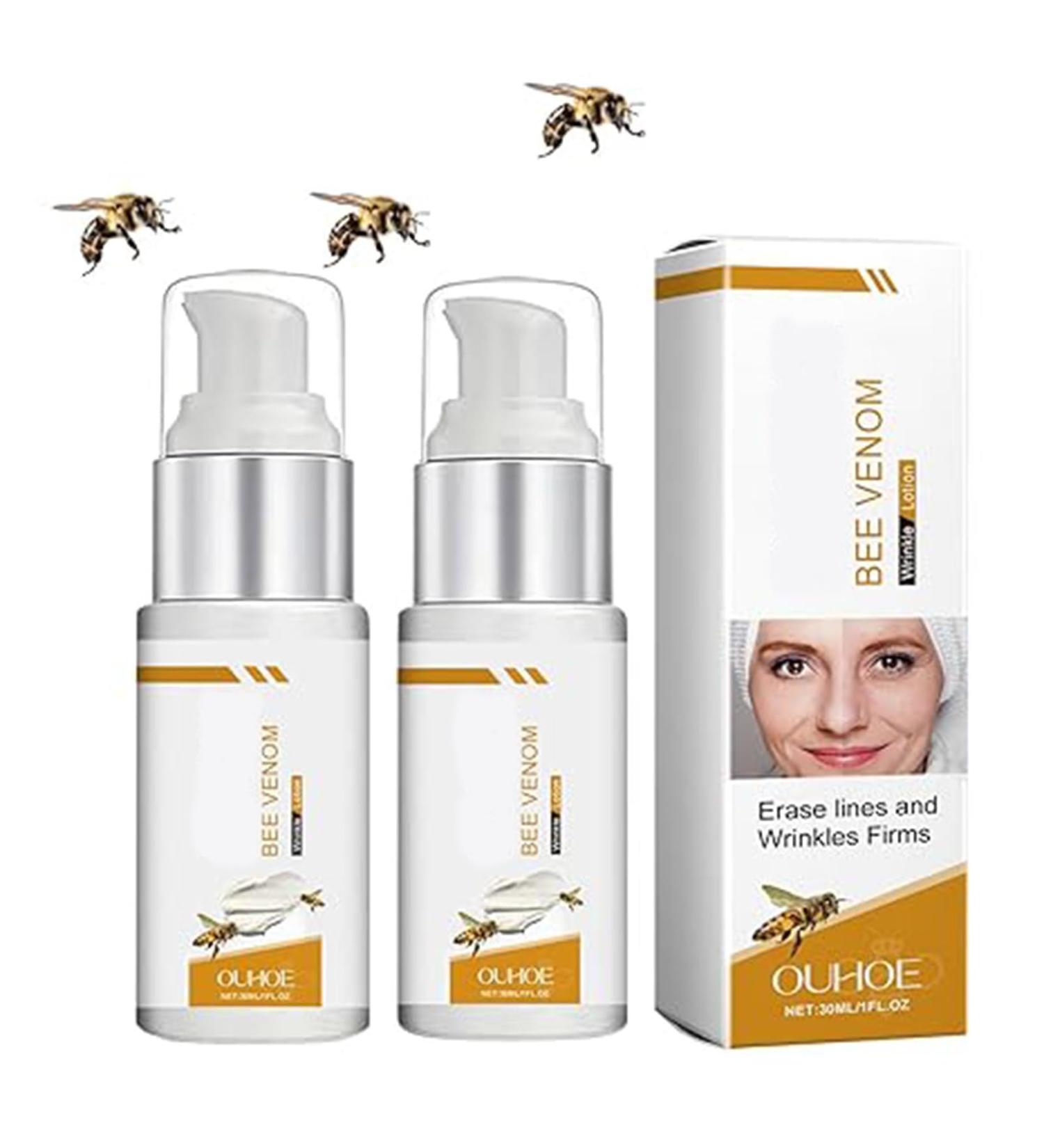 gcdat 2PCS Bee Venom Lotion Cream - Wrinkle Removal & Firming Moisturizing Lifting & Recovery - All Skin Types - Anti-Aging Bee Venom Lotion Cream - 1 Oz Each - Buy Online on GoSupps.com