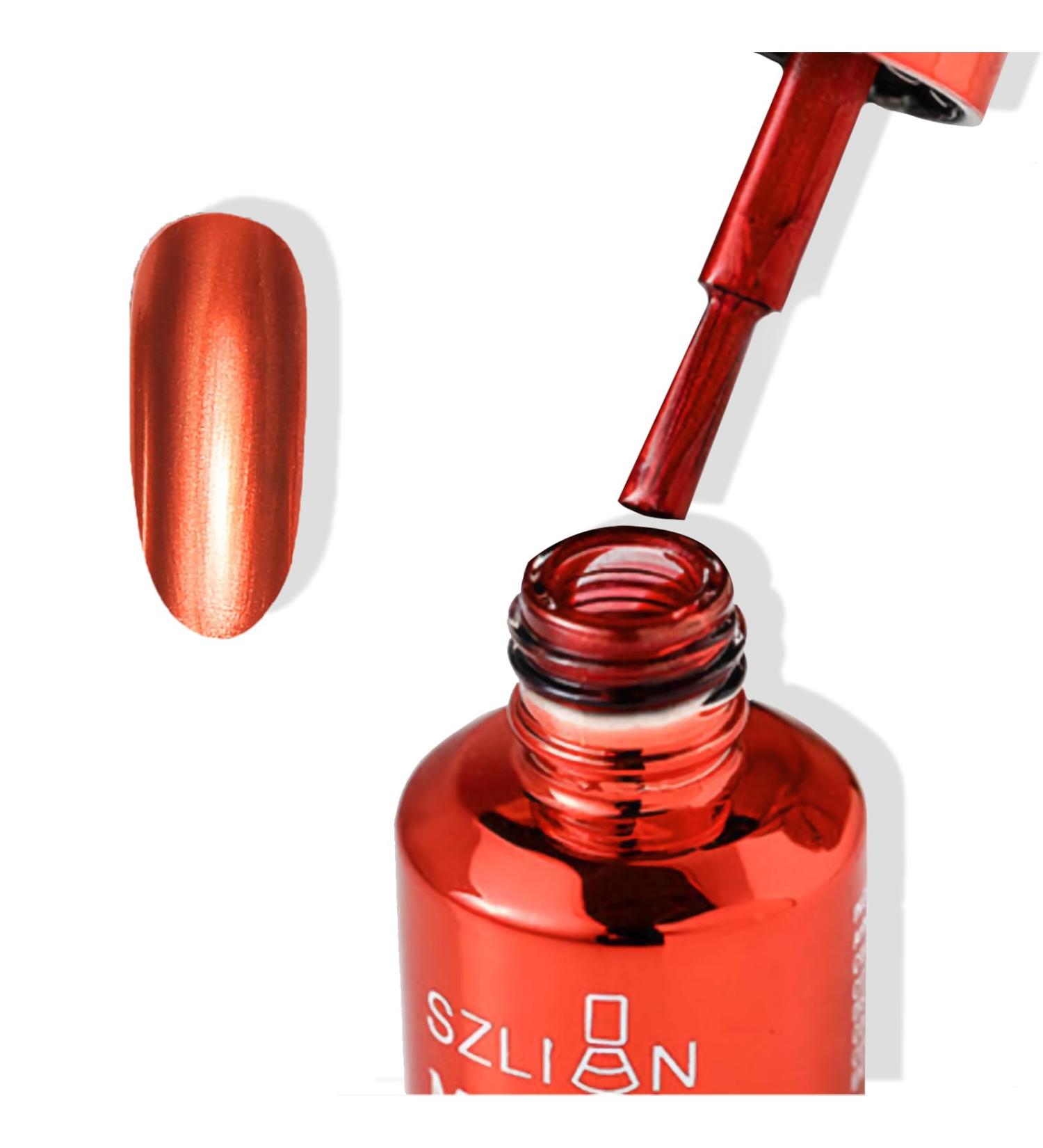 Red Nail Polish Chrome Metal Nail Varnish Mirror Quick Dry Metallic Effect No UV Needed Christmas Nail Art Polish Chrome Nail Polish - Buy Online on GoSupps.com
