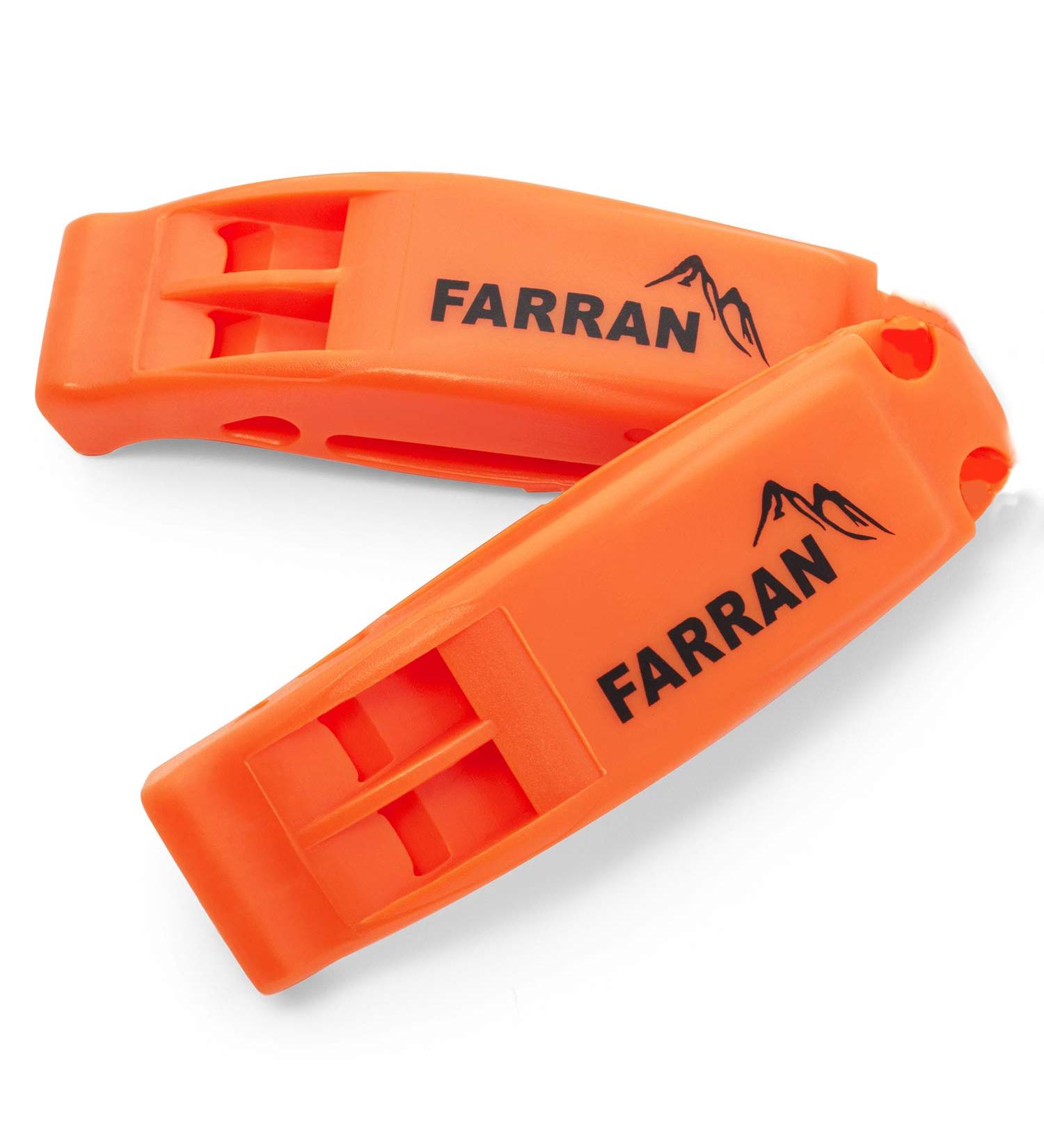 Emergency Safety Whistle Set - Lightweight Plastic Survival Whistles with Lanyard and Clip for Car Rescue, Hiking, Boating, Camping - 2 Pack - Buy Online on GoSupps.com