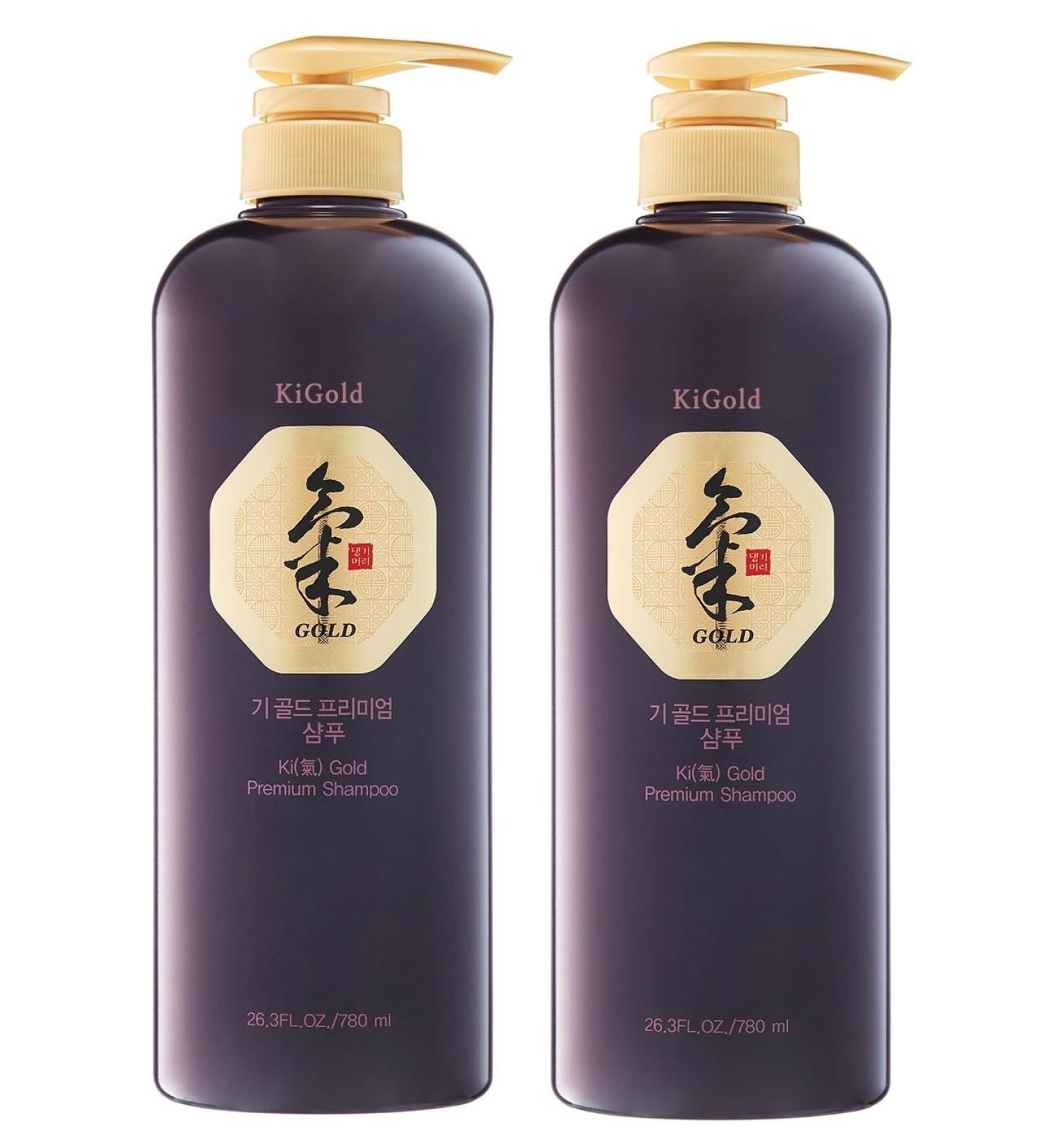 Daeng Gi Meo Ri Ki Gold Premium Shampoo 2 Set - Elastic Hair Anti-Hair Loss & Dandruff Relief - 780ml - International Shipping Available - Buy Online on GoSupps.com