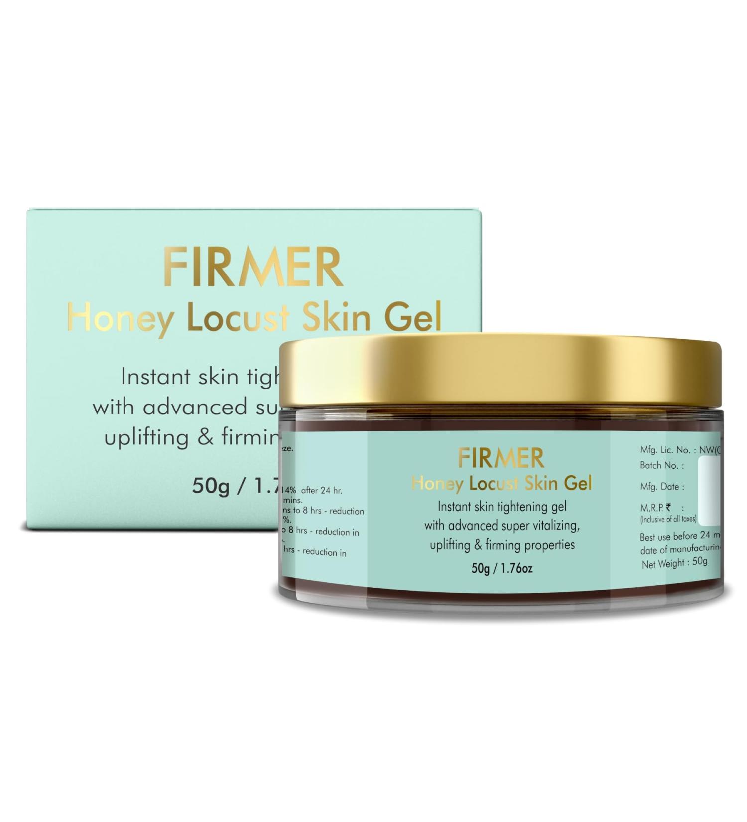 FIRMER Instant Skin Tightening Gel with Honey Locust - Uplifting & Firming for All Skin Types - Reduce Fine Lines & Wrinkles for Men & Women - 50 GM - Buy Online on GoSupps.com