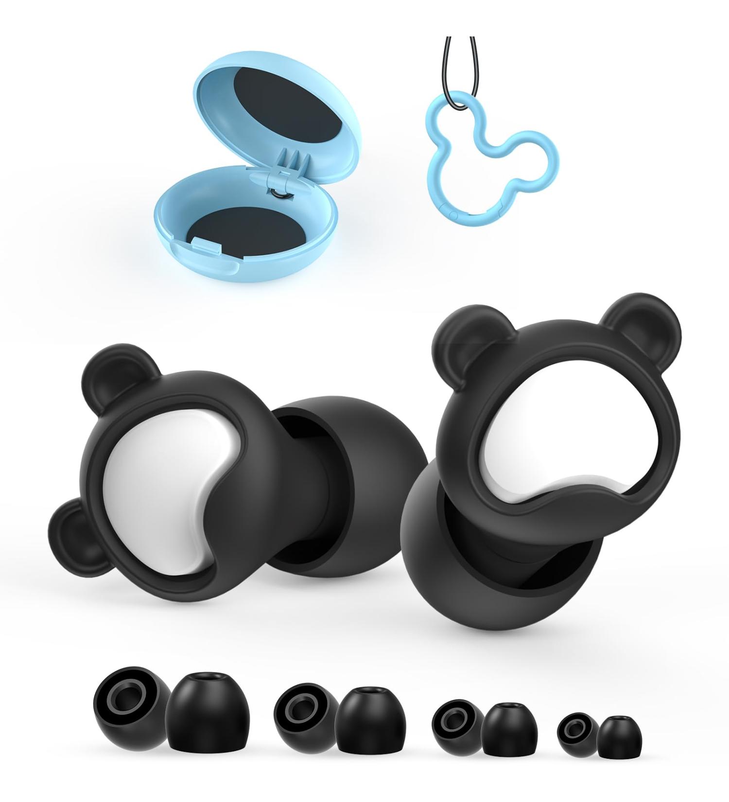 Kids Ear Plugs for 6-12 yrs - Reusable Noise Cancelling Silicone Ear Protection for Concerts Travel & Playtime | Black - Buy Online on GoSupps.com