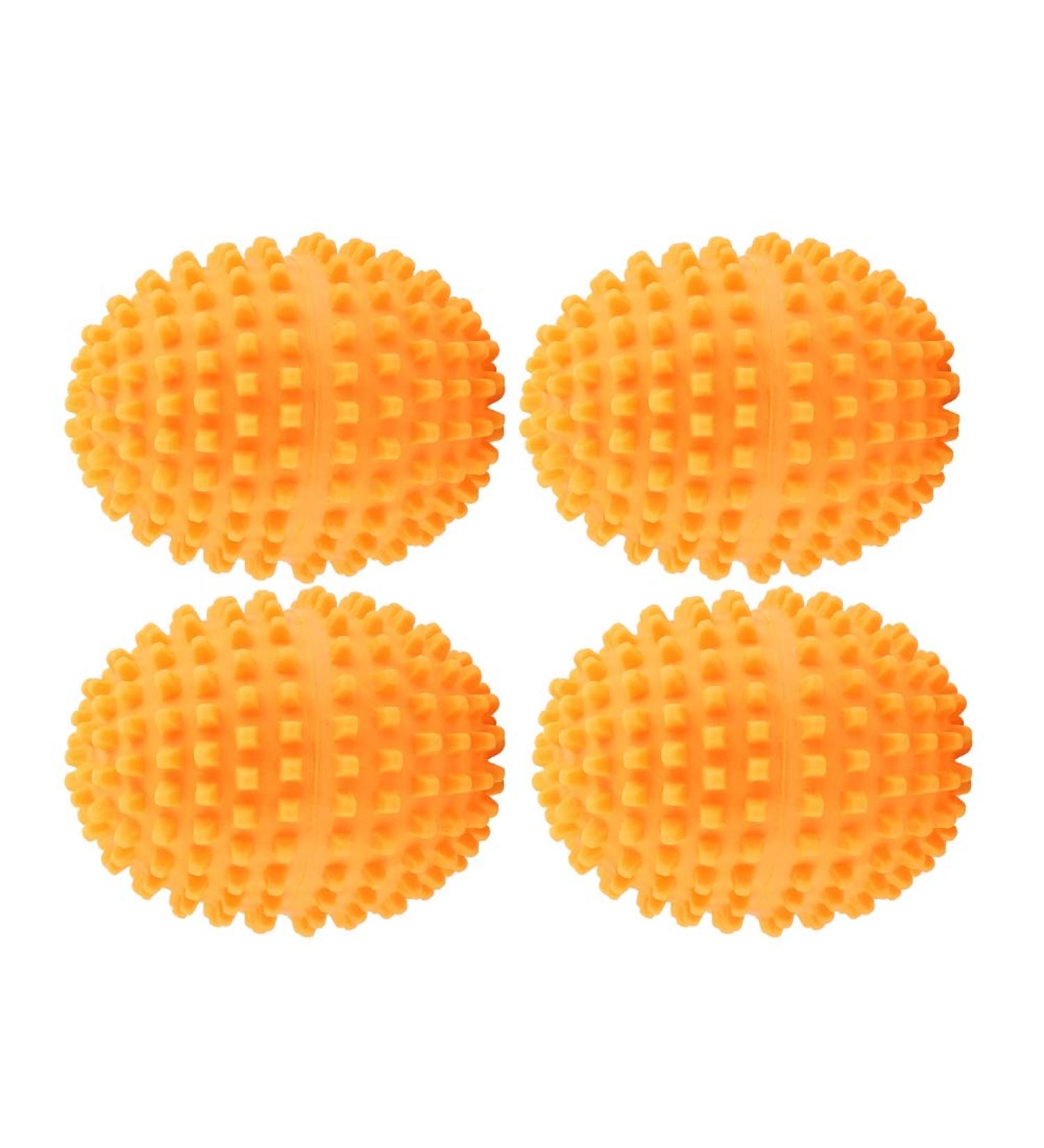Dekaim Tumble Dryer Balls - 4 Pack Orange Reusable Dryer Balls for Cleaning Clothes | Eco-Friendly Laundry Solution - Buy Online on GoSupps.com