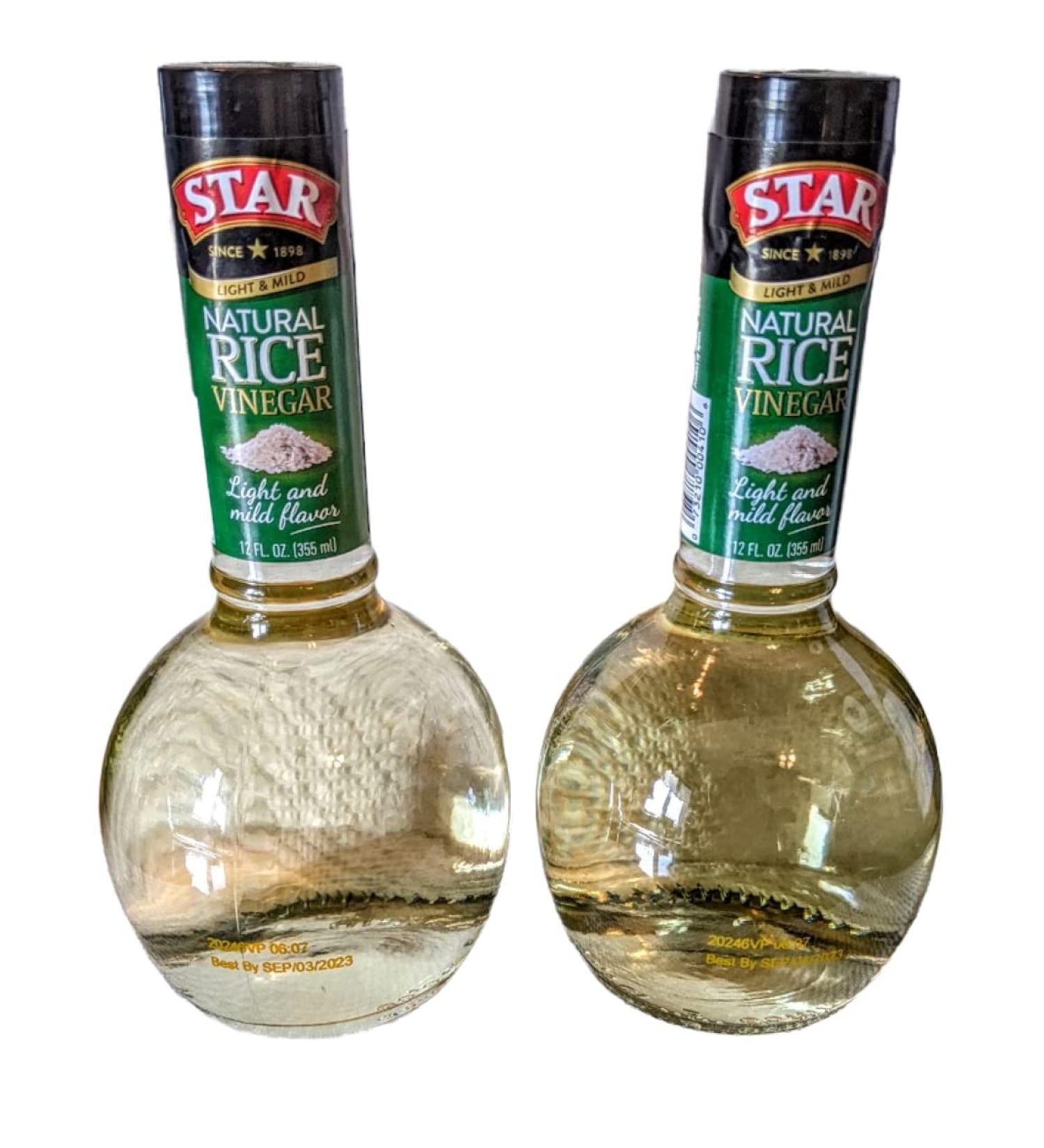 Star Light & Mild Natural Rice Vinegar 12 Oz. (2 Pack) - Premium Quality Vinegar for Cooking and Salad Dressings - Buy Online on GoSupps.com