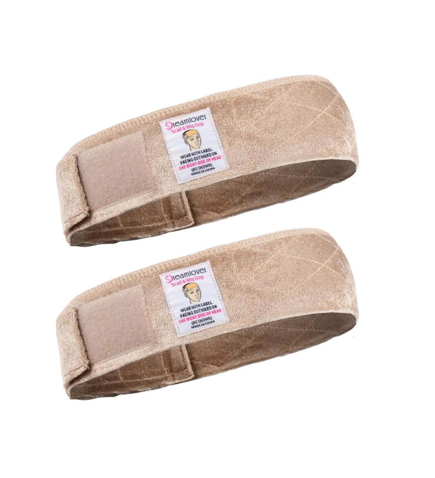 Dreamlover Wig Grip Bands - Tan, 2 Pack for Securing Wigs in Place - Buy Online on GoSupps.com