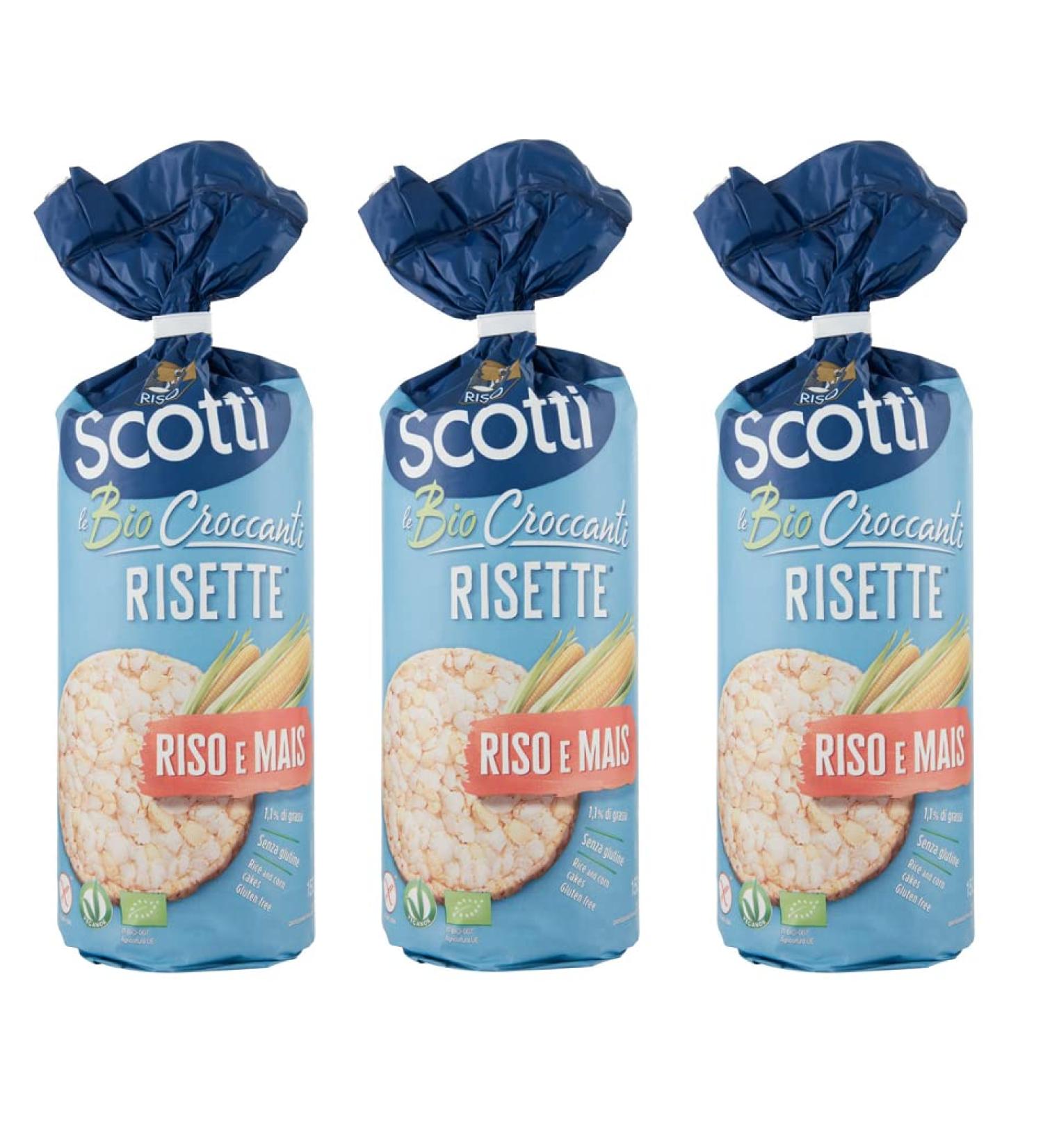 Riso Scotti Le Bio Croccanti Risette Gluten-free Crispy Rice and Corn 150 g of rice and corn - Buy Online on GoSupps.com
