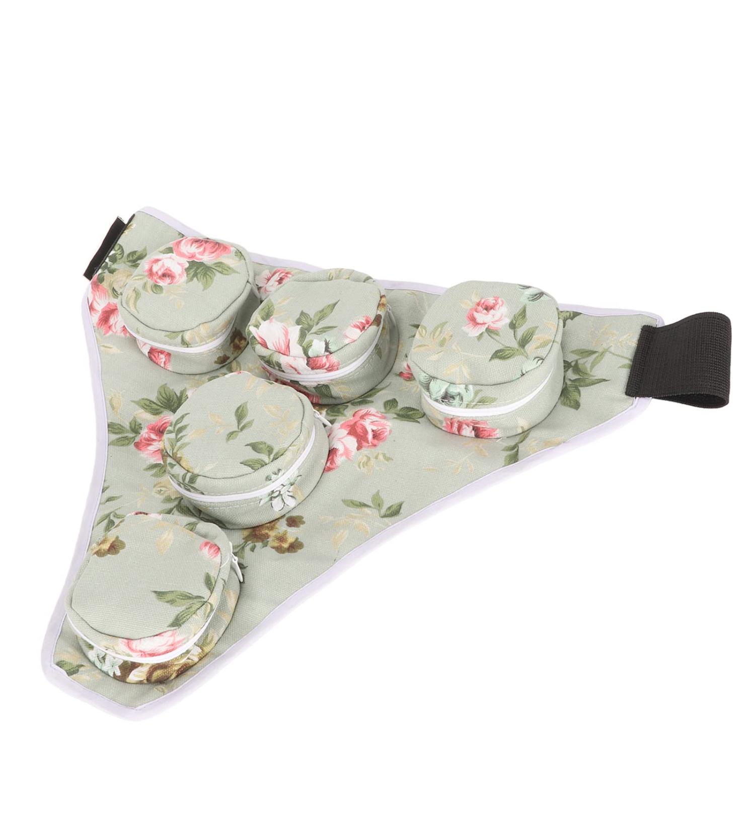 Buy Moxa Fabric Bag - Green Moxibustion Bag Multifunctional Smoke-Free Portable Waist Protection for Men & Women - Buy Online on GoSupps.com