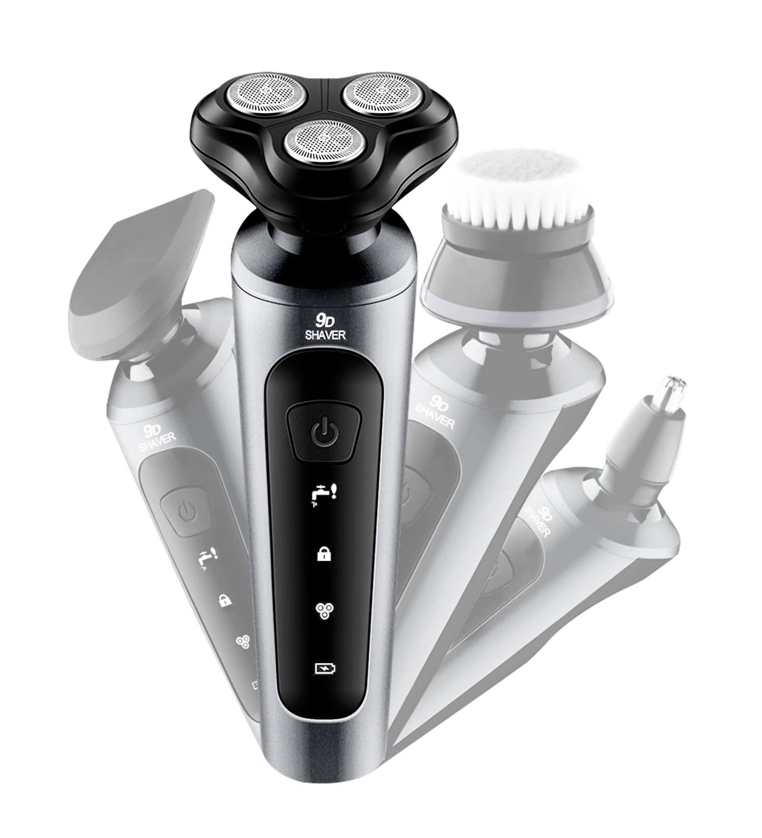 4 in 1 Electric Razor for Men - Rechargeable USB Portable Shaver & Grooming Kit - Ideal Gift for Husband Dad & Boyfriend - Buy Online on GoSupps.com