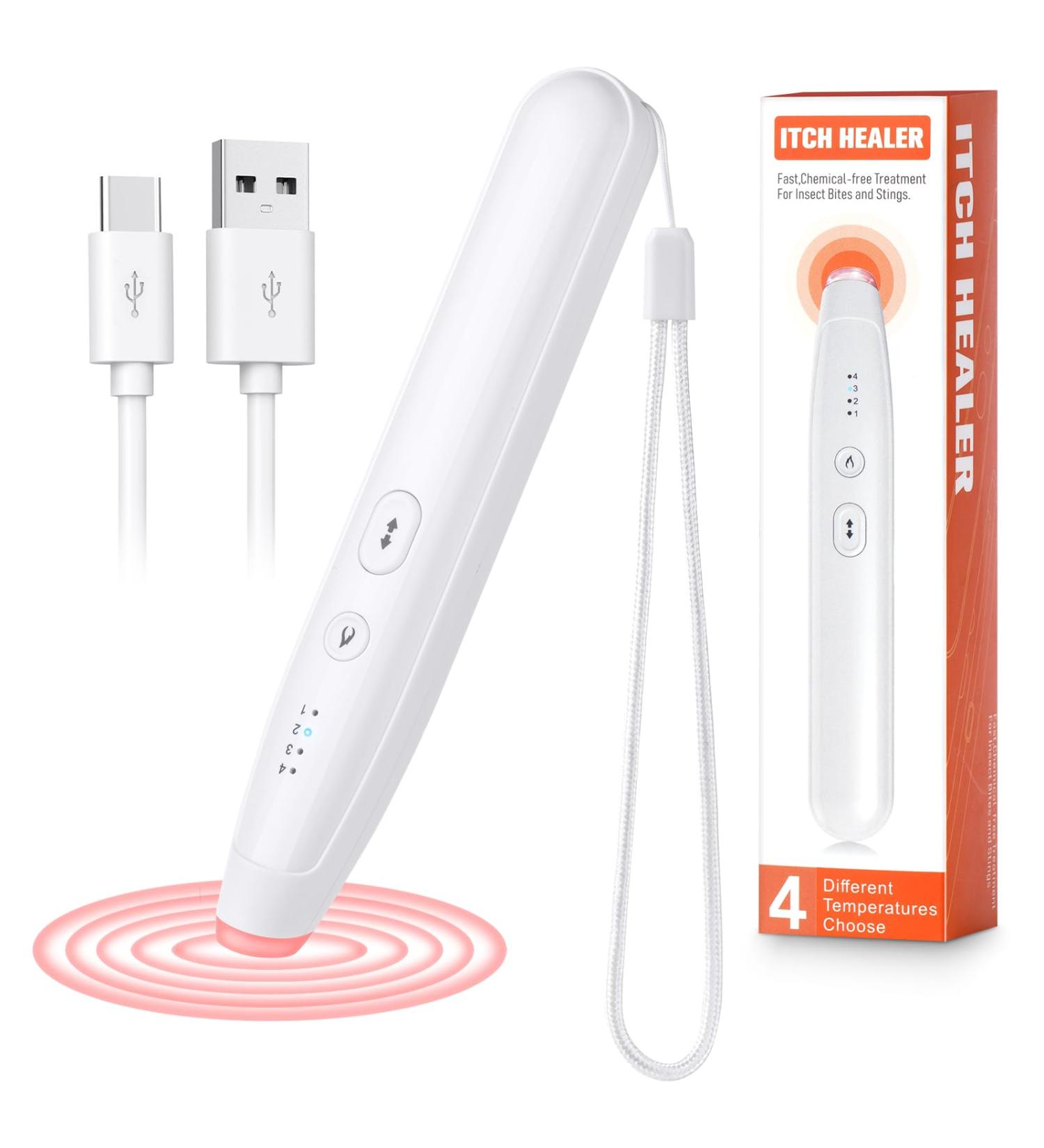Acwoo Original Stitch Healer for Insect Bites - Instant Relief with Electronic Heat Pencil Anti-Itch Mosquito Pen - Buy Online on GoSupps.com