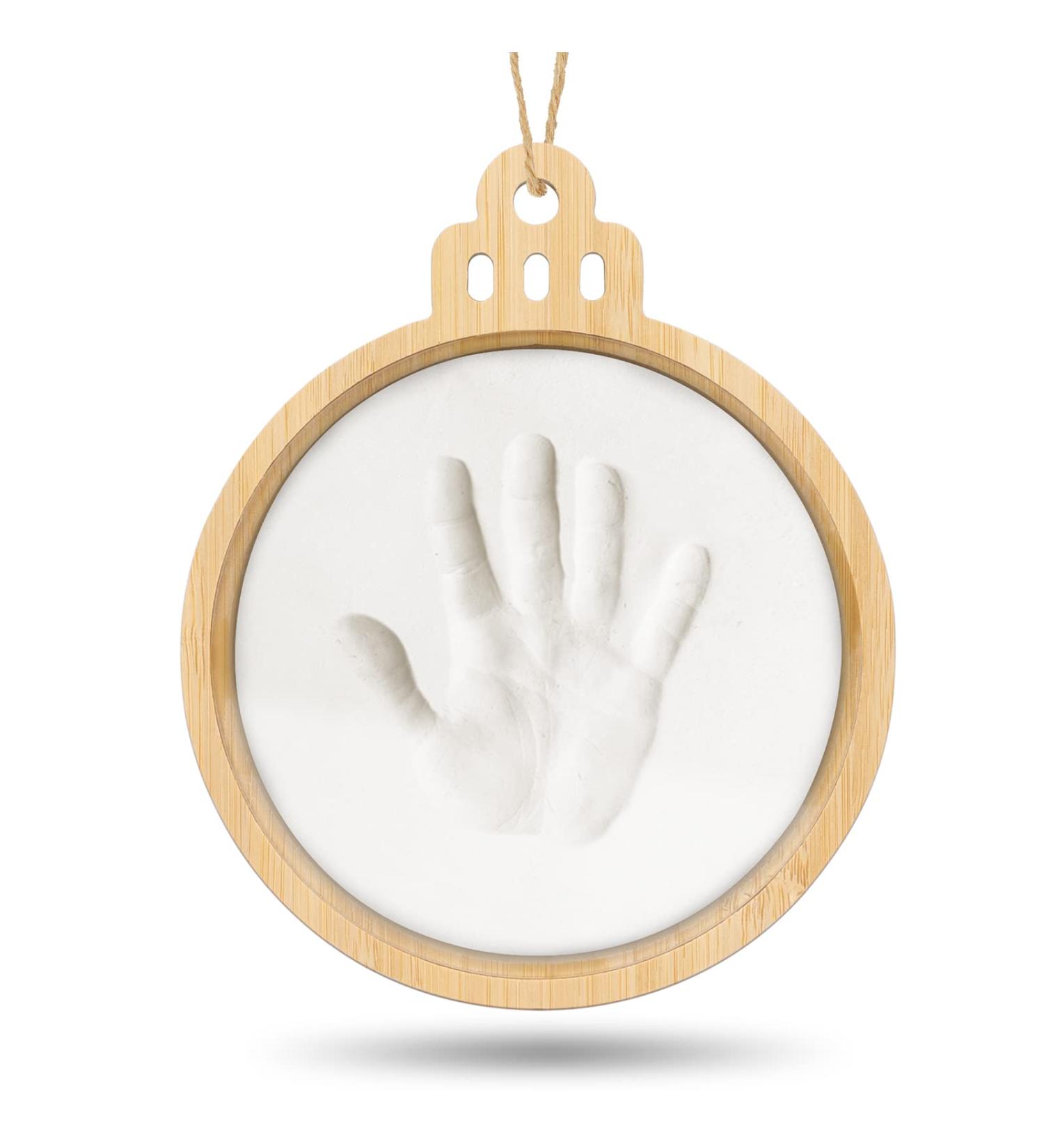 Creawoo Baby Imprint Kit - Personalized Christmas Keepsake Ornament for Newborn Boys and Girls with Ring Tool and Display Bell Shaped Frame - Buy Online on GoSupps.com