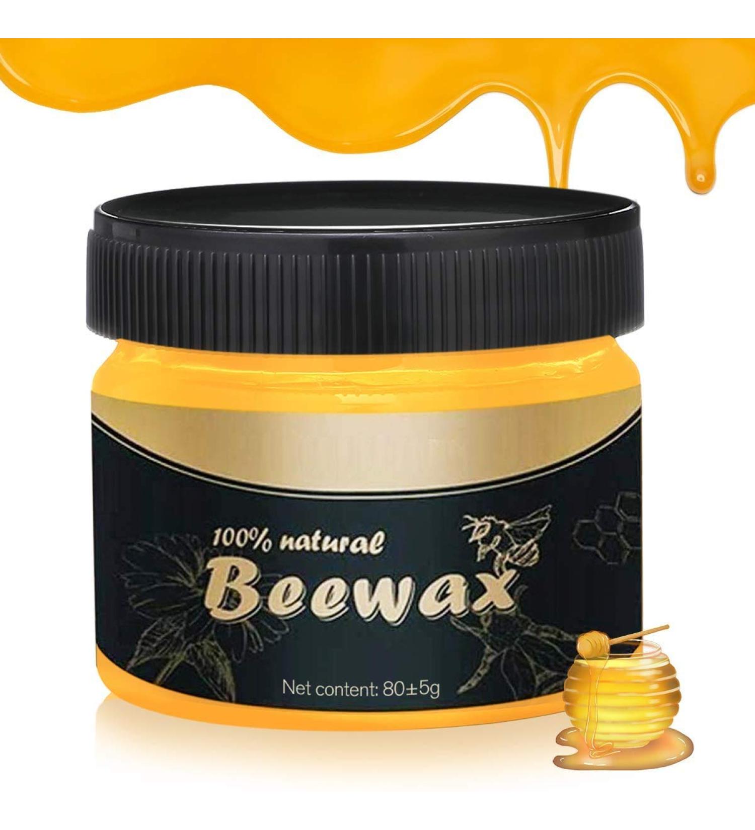 Wood Seasoning Beeswax - Natural Polish for Wood Metal & Leather | Complete Furniture Care Solution & Shine Enhancer - Buy Online on GoSupps.com