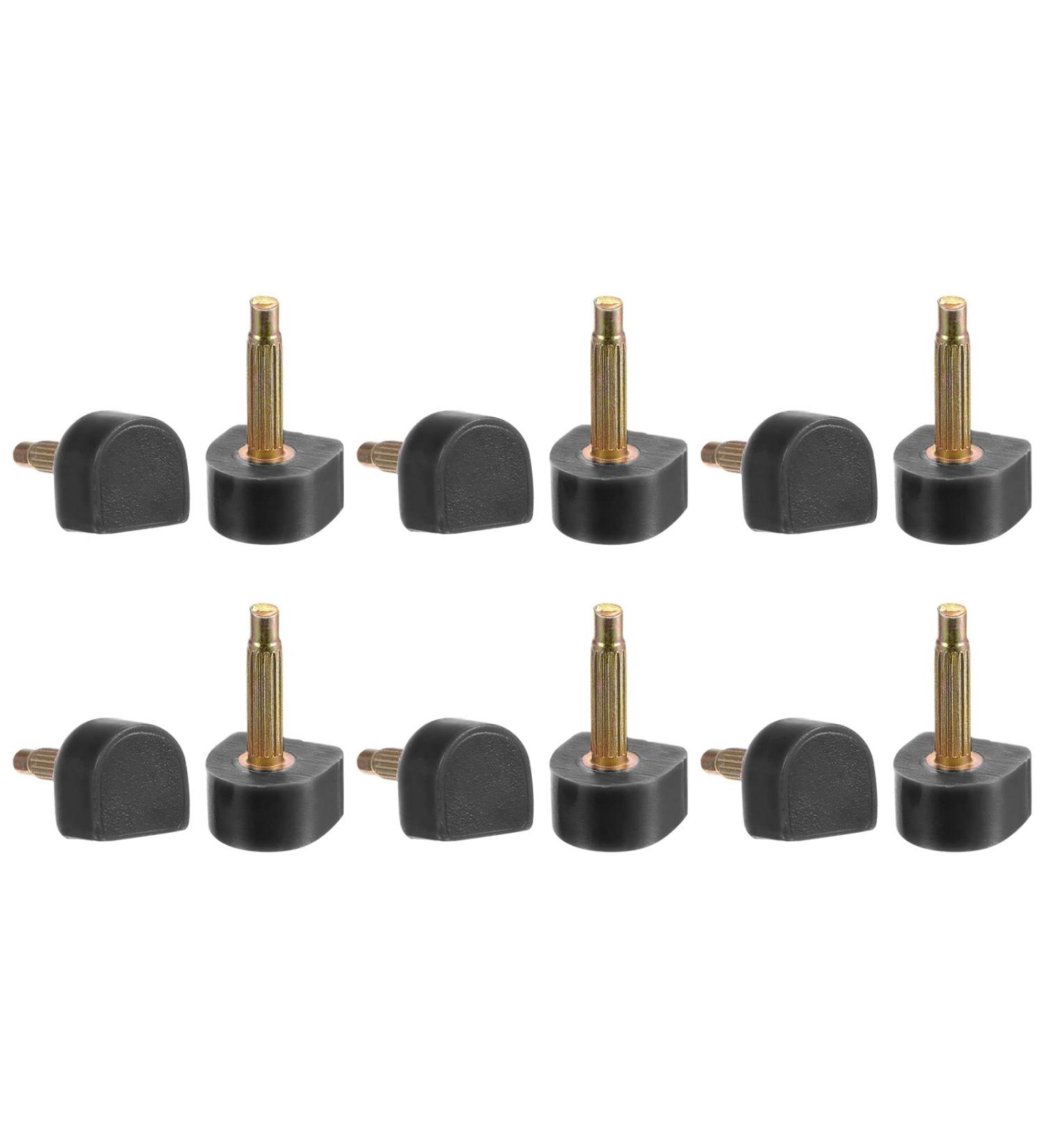 HARFINGTON 6 Pairs High Heel Tips - TPU Replacement Tap Caps for Women - 2.4mm Fine Core Pin 10x10mm U-Shape Heel Repair Caps - Black - Buy Online on GoSupps.com