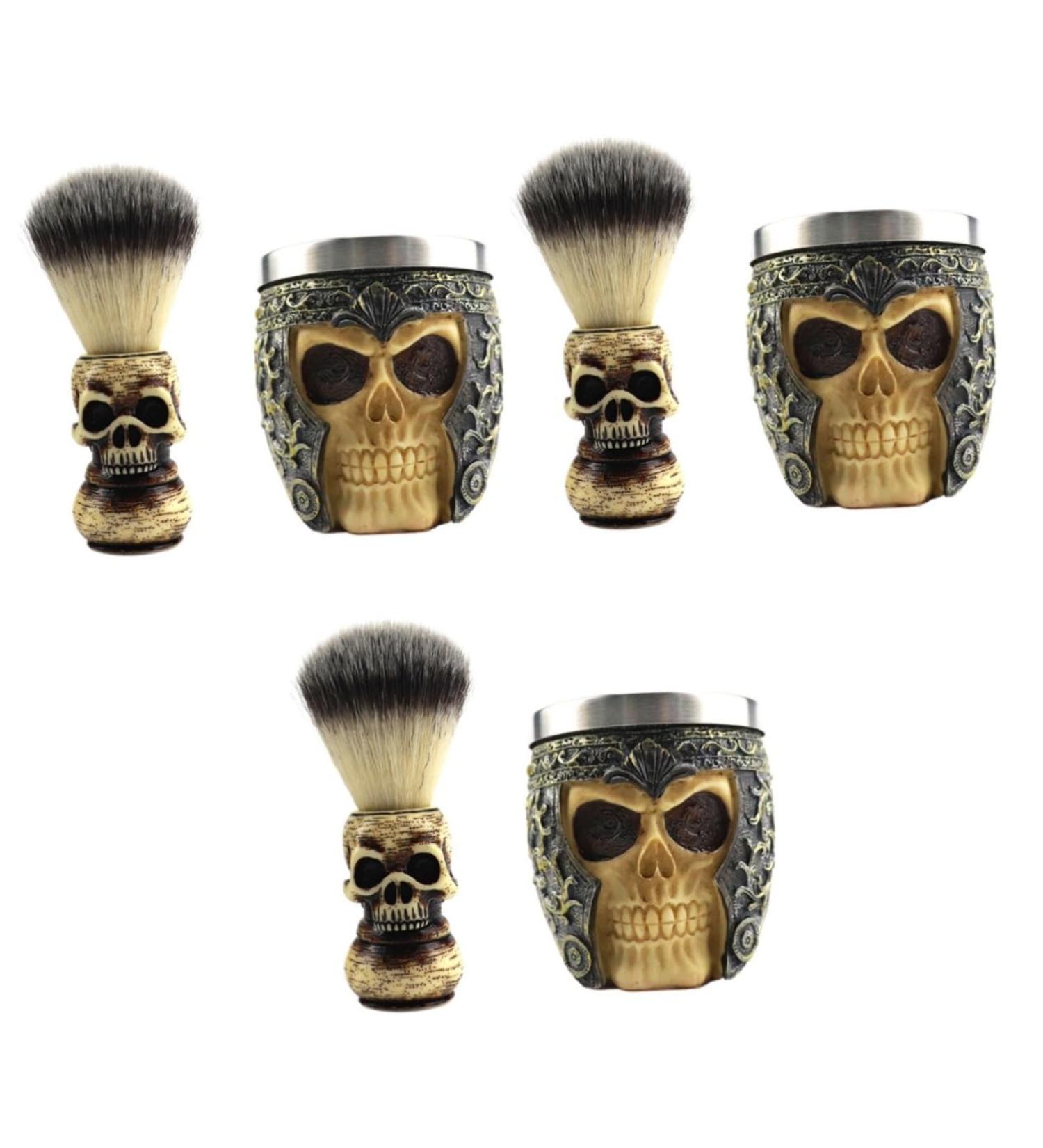 Magiclulu Skull-Beards Dachs Bartbrush Tool | Men's Grooming & Facial Cleaning Brush | Premium Salon Quality Care for Beards - Buy Online on GoSupps.com
