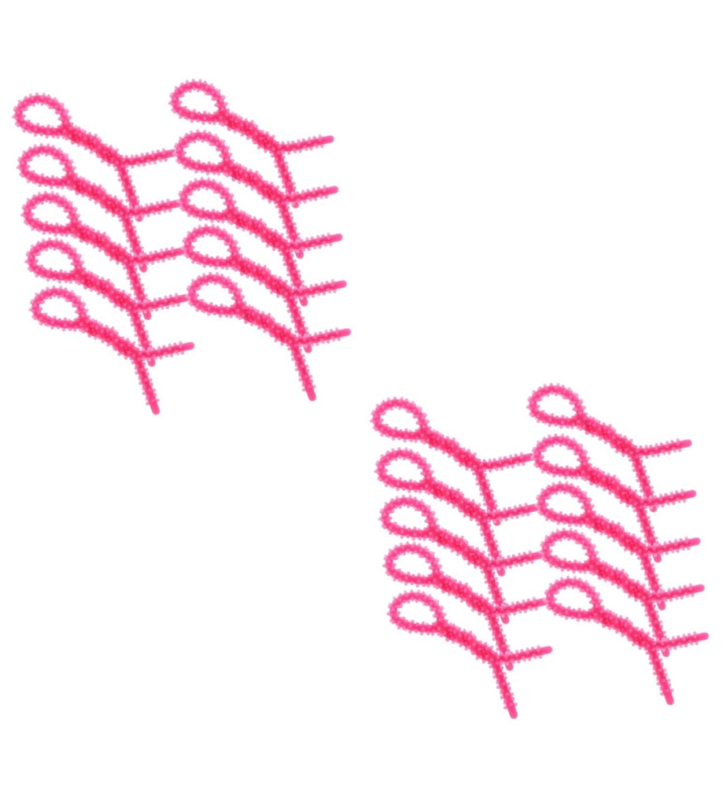 FOMIYES 20 Pcs Perm Tools Hair Rollers Curlers Hair Curler Hair Crimper Curling Wand Perm Rods 15.00X0.60X0.60CMx2pcs Rosyx2pcs - Buy Online on GoSupps.com