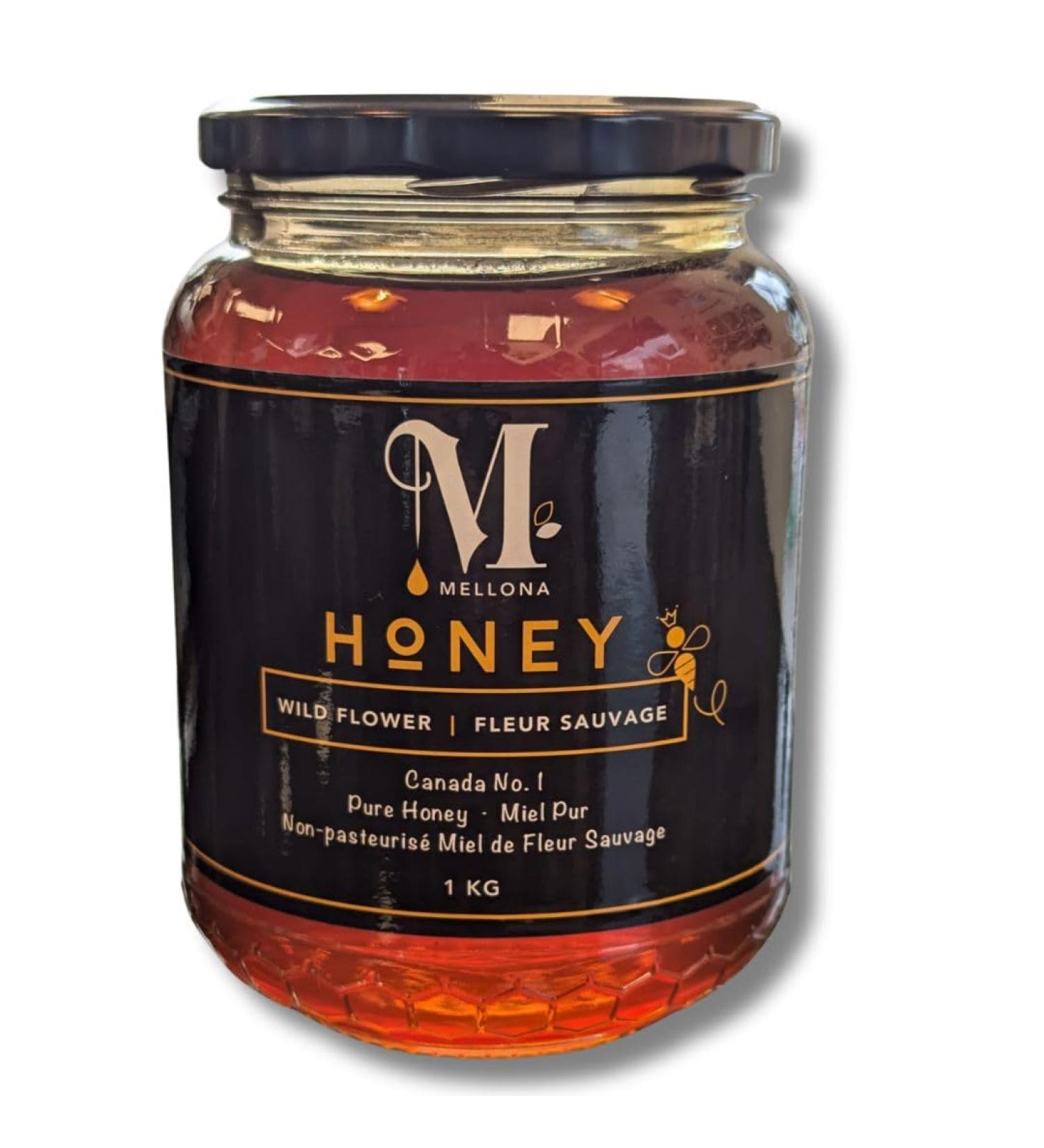 Canadian Raw Buckwheat Honey | Harvested in Canada | Raw Honey Unpasteurized - Higher in Antioxidants Than Manuka | 100% Pure Raw Honey (500g)