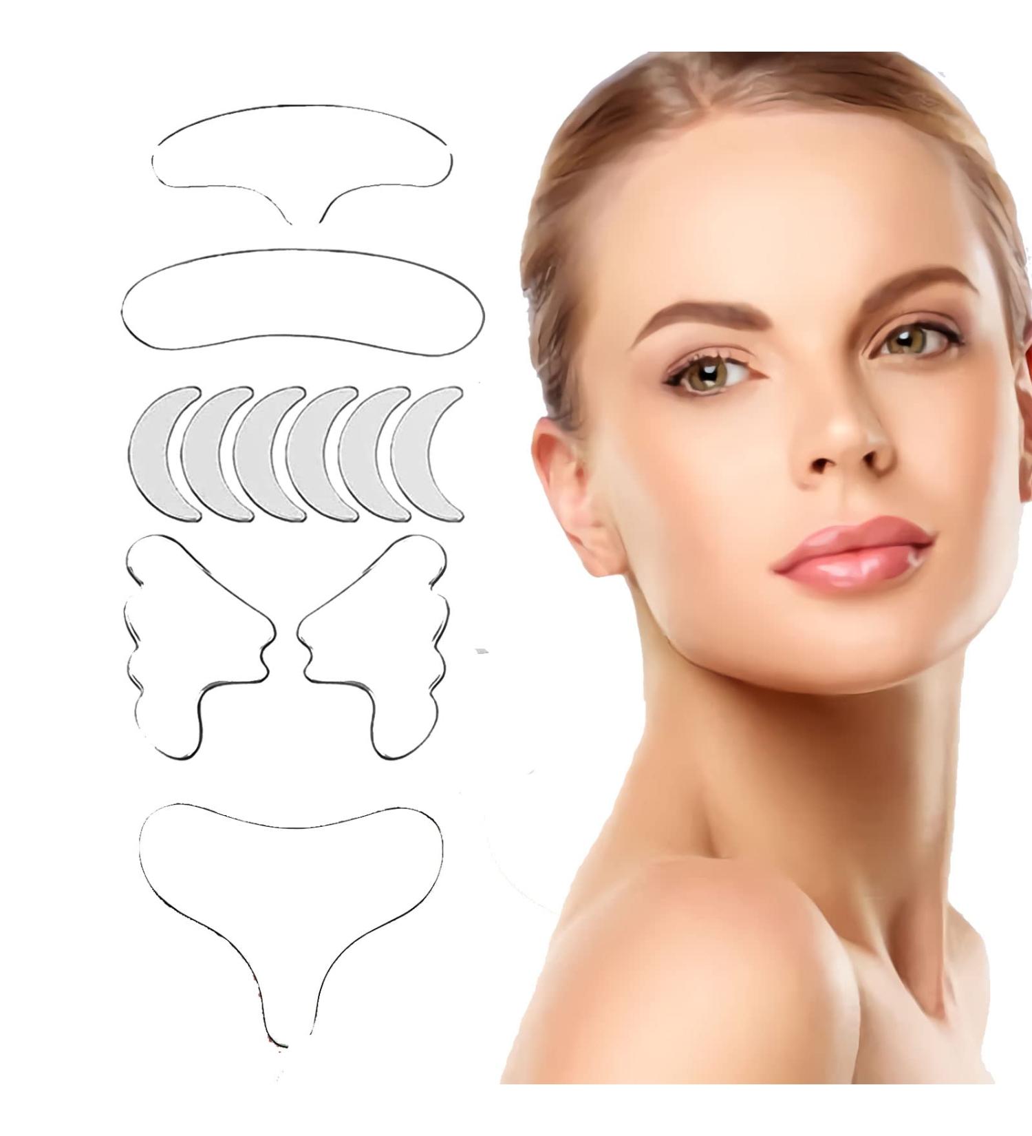 Anti-Wrinkle Reusable Silicone Patches Wrinkles Patches Chest Wrinkle Pads Facial Wrinkle Remover Strips Wrinkle Patches for Face Neck and Chest (11 Pcs) - Buy Online on GoSupps.com