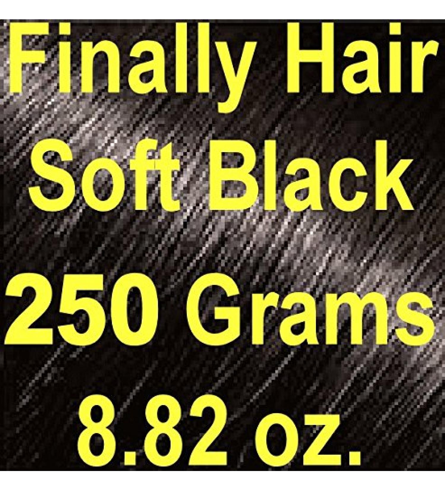 Finally Hair Fiber Refill 250g 8.82oz for Hair Loss Concealing (Soft Black) - Finally Hair - Buy Online on GoSupps.com