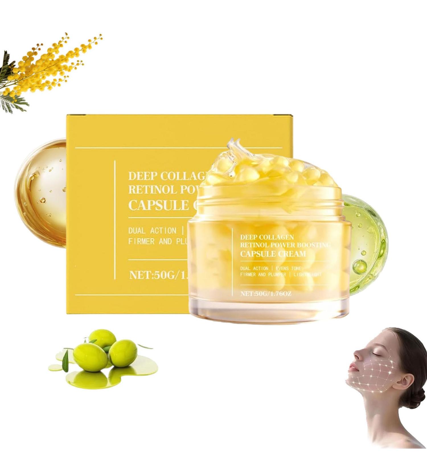  JIAOY Deep Collagen Retinol Power Boosting Capsule Cream Collagen Retinol Capsule Cream Intensive Hydration Improves Firmness & Elasticity Brightening & Soothing Skin Suitable for all skin types (1 - Buy Online on GoSupps.com