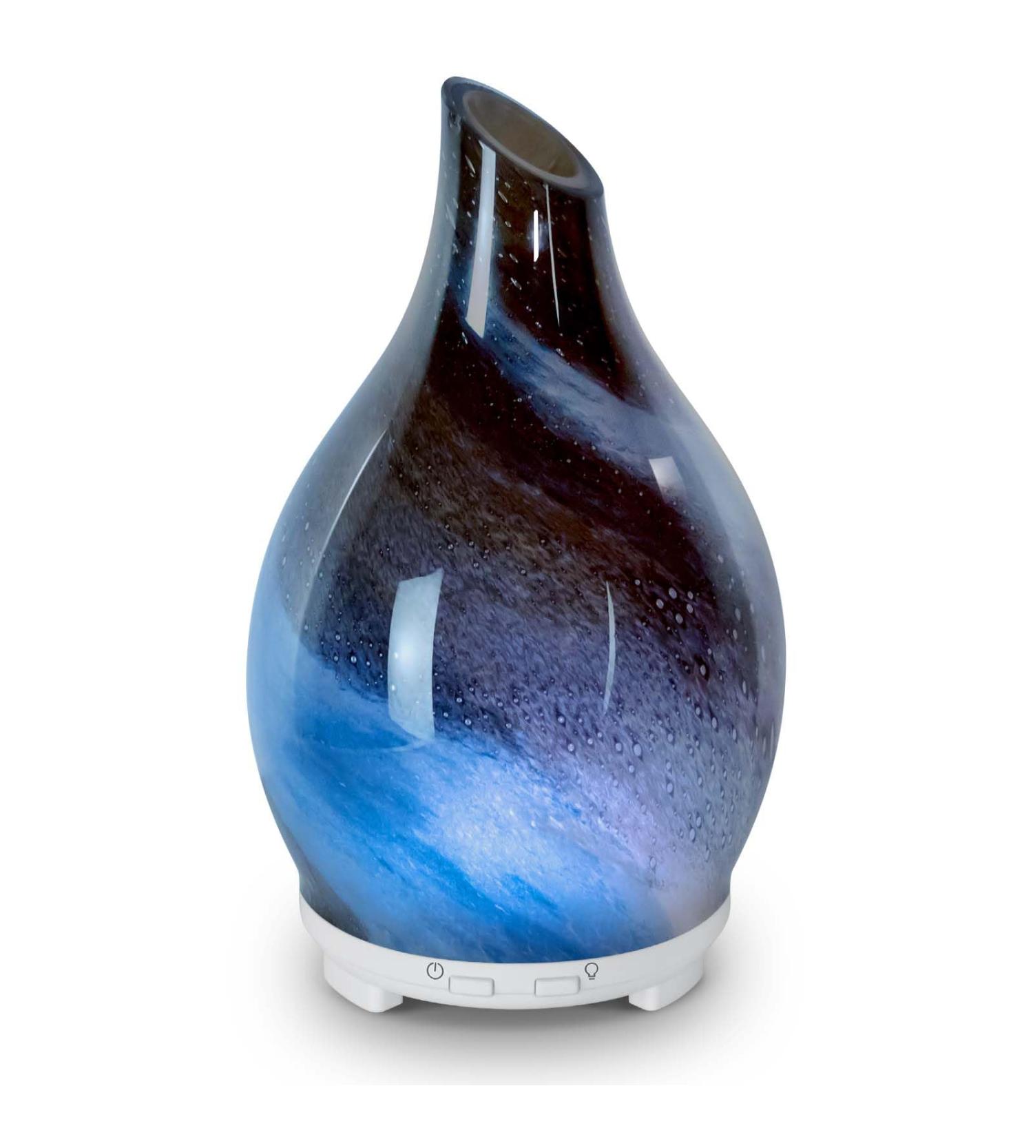 Essential Oil Diffuser 120ML Art-Glass Aromatherapy Oil Diffuser-Aroma Humidifier Glass Diffuser 7 Color Changing Light Waterless Auto-Off Ultra-Quiet for Sleeping Yoga Home Ofice and Gift Starry Sky - Buy Online on GoSupps.com