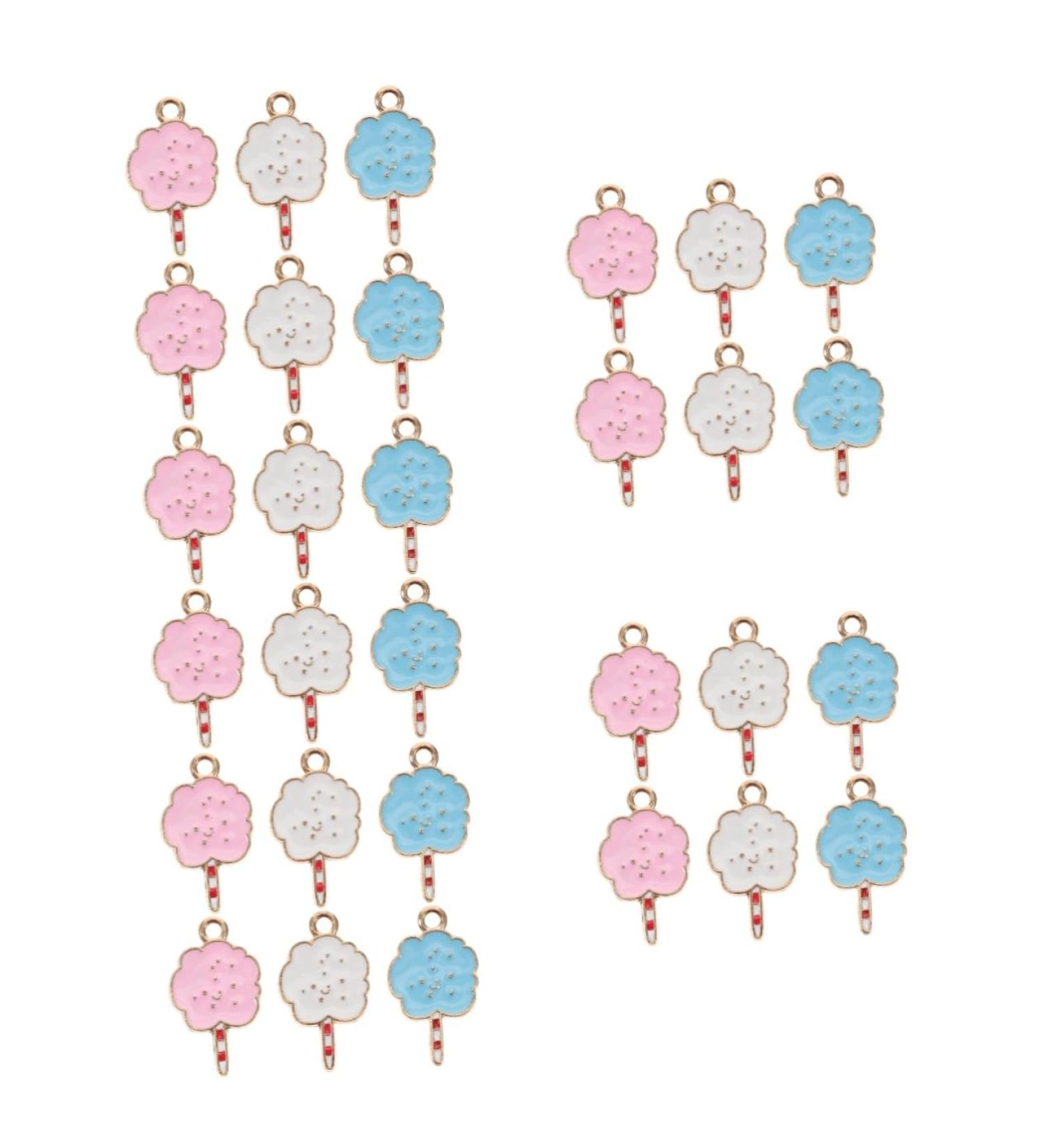 TEHAUX 18 Pcs Pendant Pendant Alloy Marshmallow Charm mediumx5pcs Assorted Colorx5pcs - Buy Online on GoSupps.com