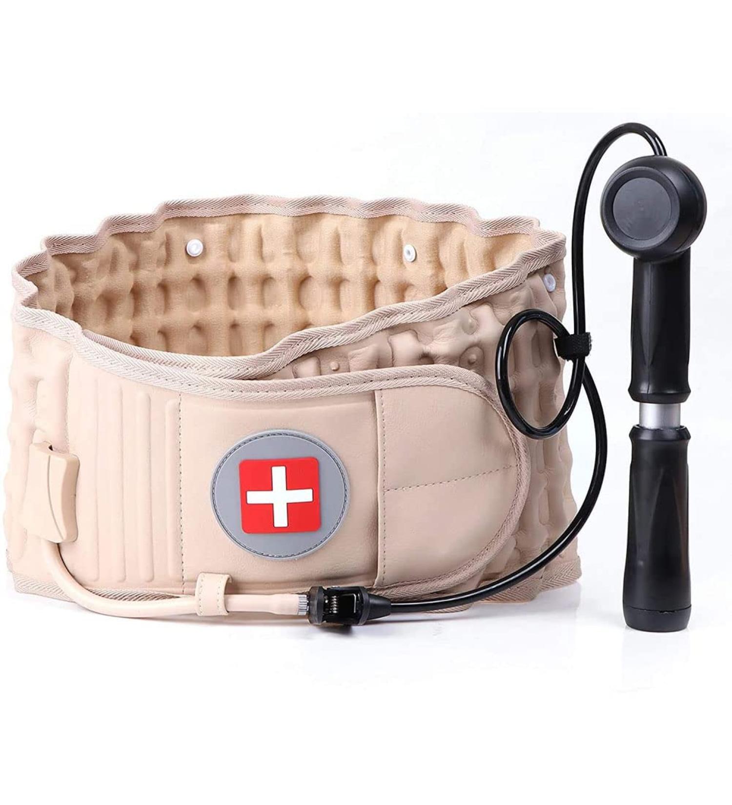 Justinzz Inflatable Lumbar Belt - Decompression & Air Traction Belt for 29-49 Inch Waists | Spinal Support & Pain Relief - Buy Online on GoSupps.com