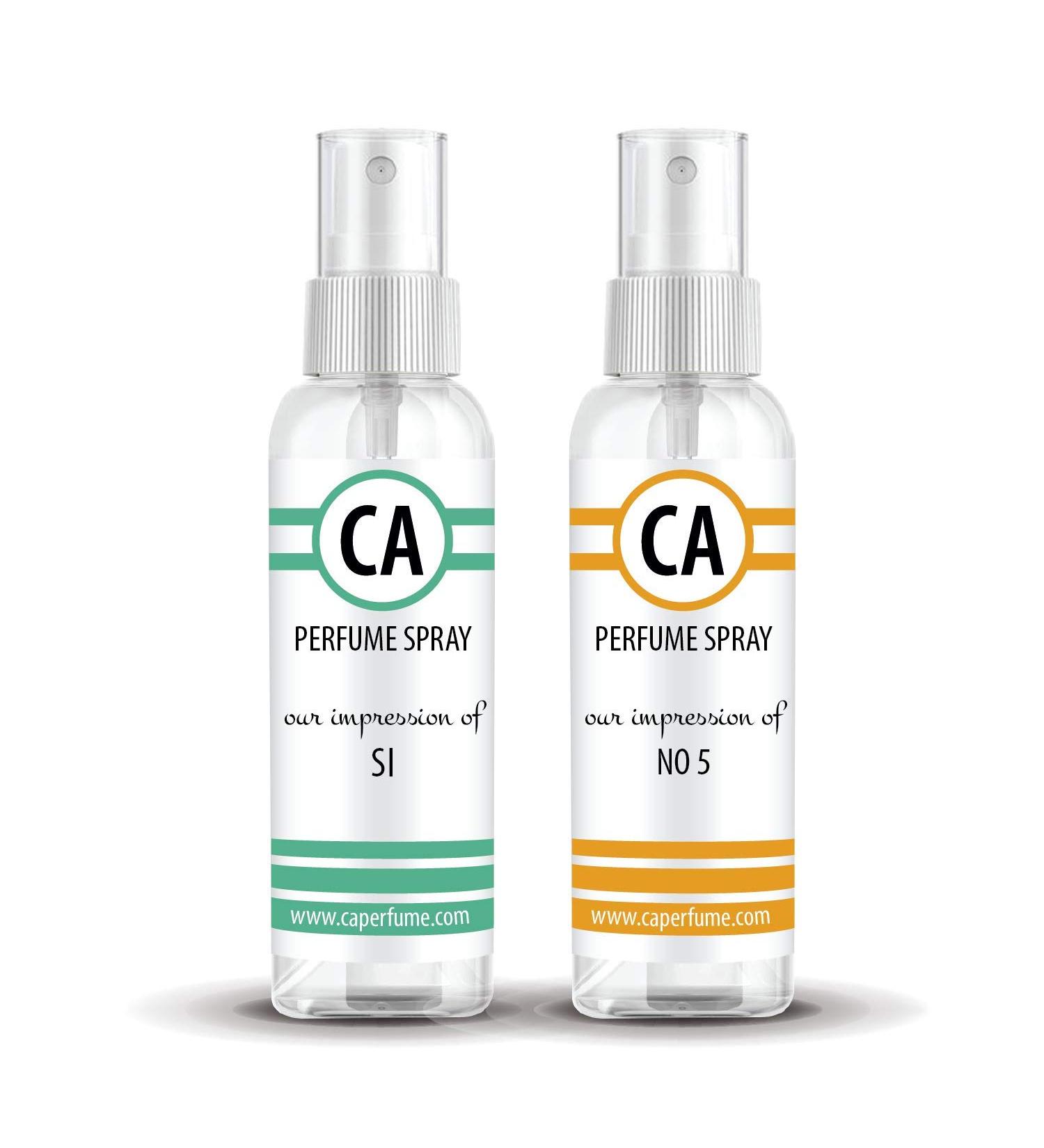 CA Perfume Impression of (Si + No 5) Travel Size Sample Fragrance Refillable Atomizer Long Lasting Eau de Parfum (Cologne) Sprayer / 2 Fl Oz/ 60 ml Si + No 5 Impression - Buy Online on GoSupps.com
