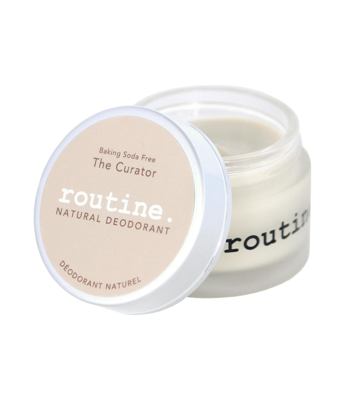 Routine Natural Deodorant The Curator (Baking Soda Free) Deo Jar | 2 Fluid Oz. Natural Deodorant | Aluminum Free Natural Deodorant For Women & Men (Cream Jar Formula) - Buy Online on GoSupps.com