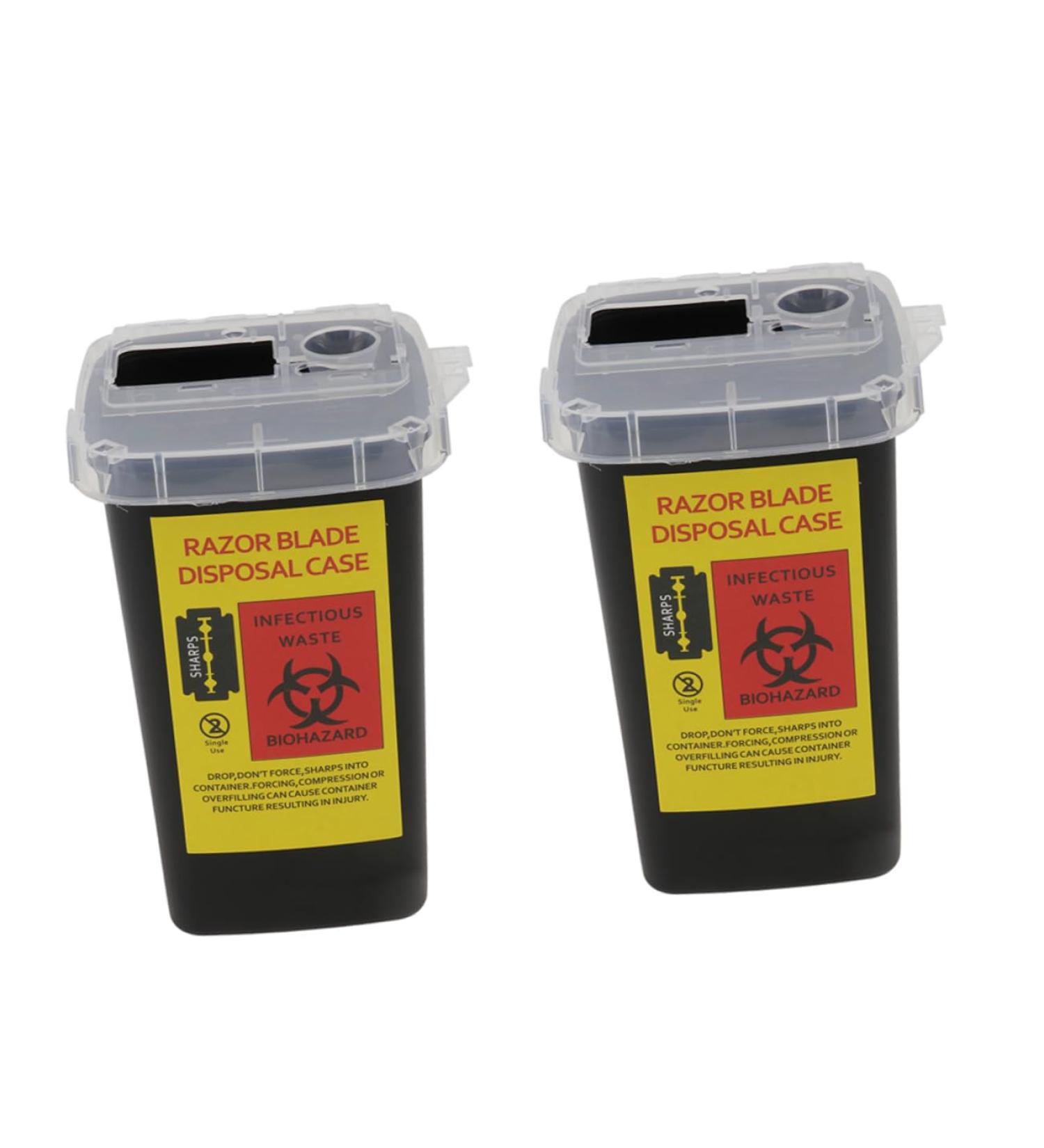 Beatifufu 2-Piece Boxing Blades Storage Box - Razor Blade Dispenser & Waste Container for Hairdressers - Buy Online on GoSupps.com