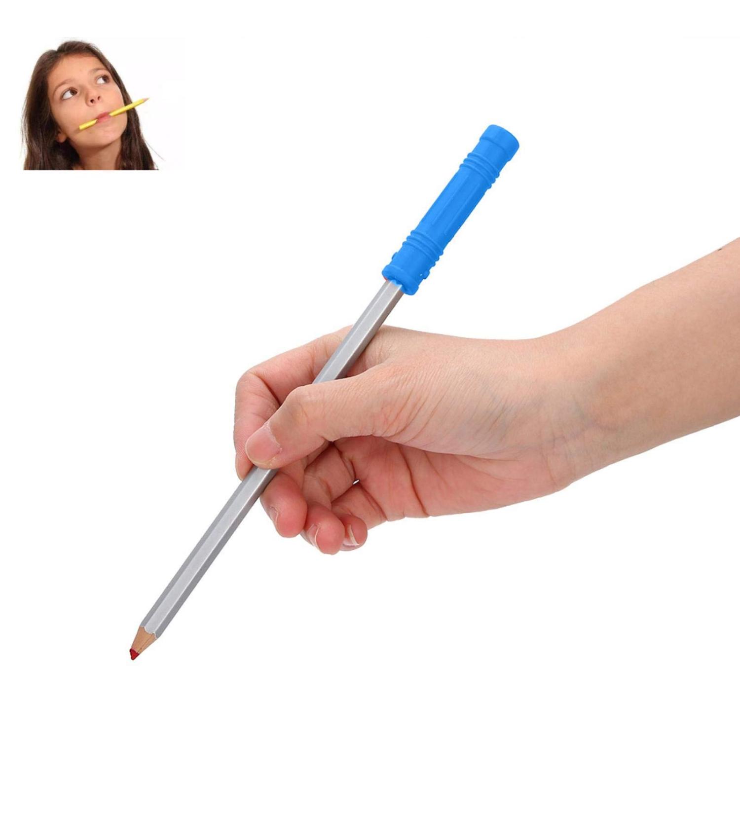 Silicone Toother Pencil Topper - Flexible Caustic Cap for Kids | Ideal Sensory Chew Cap (#2) - Buy Online on GoSupps.com
