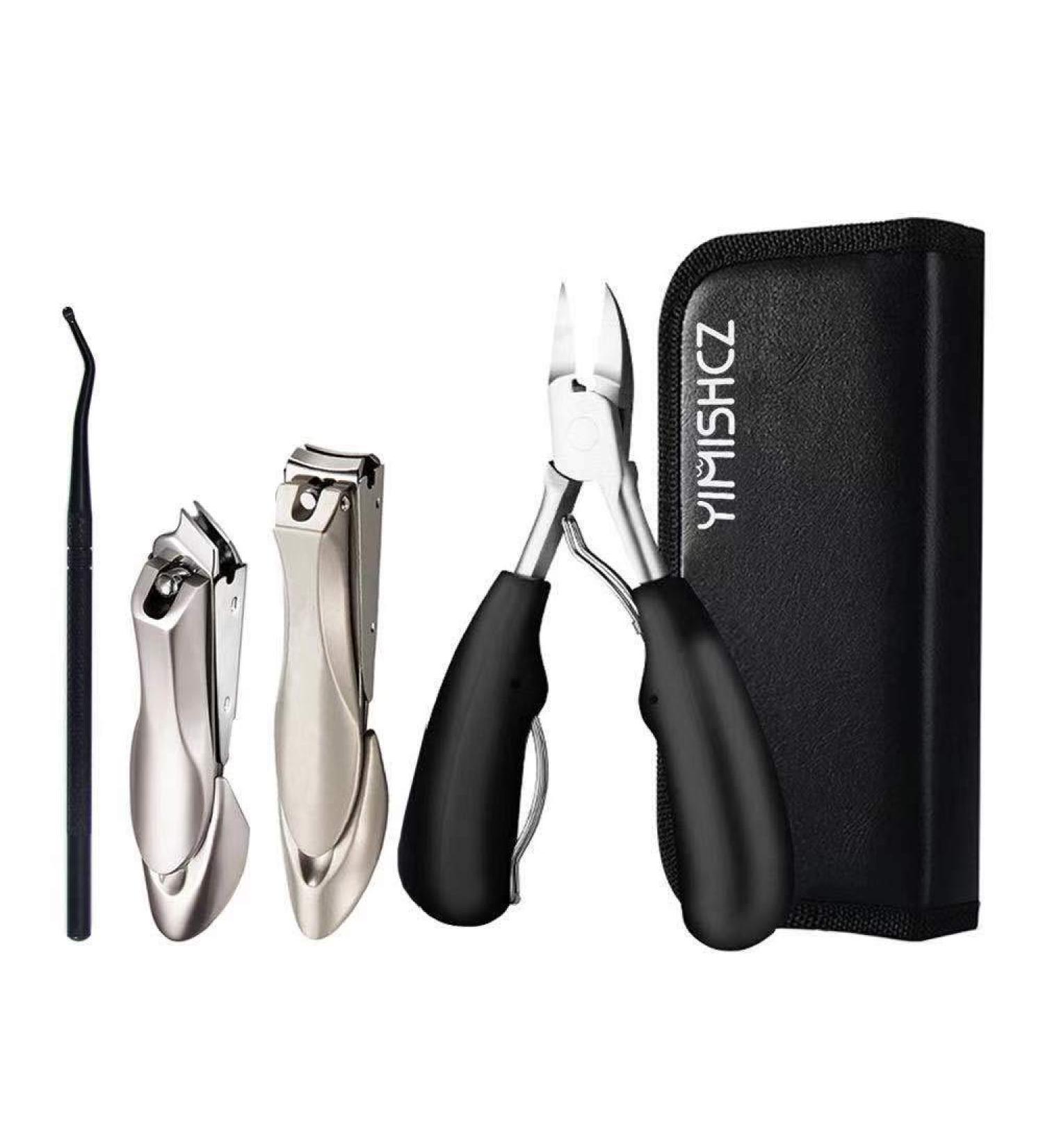 Premium Large Nail Clippers Set for Women and Men - Sharp Toenail and Fingernail Clippers (4Pcs) - Buy Online on GoSupps.com