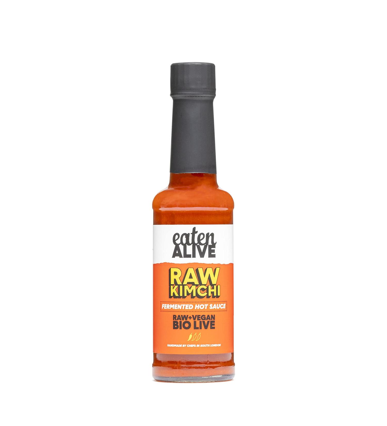Eaten Alive - Raw Kimchi Fermented Hot Sauce (150ml) Vegan & Made In The UK - Award Winning - Buy Online on GoSupps.com