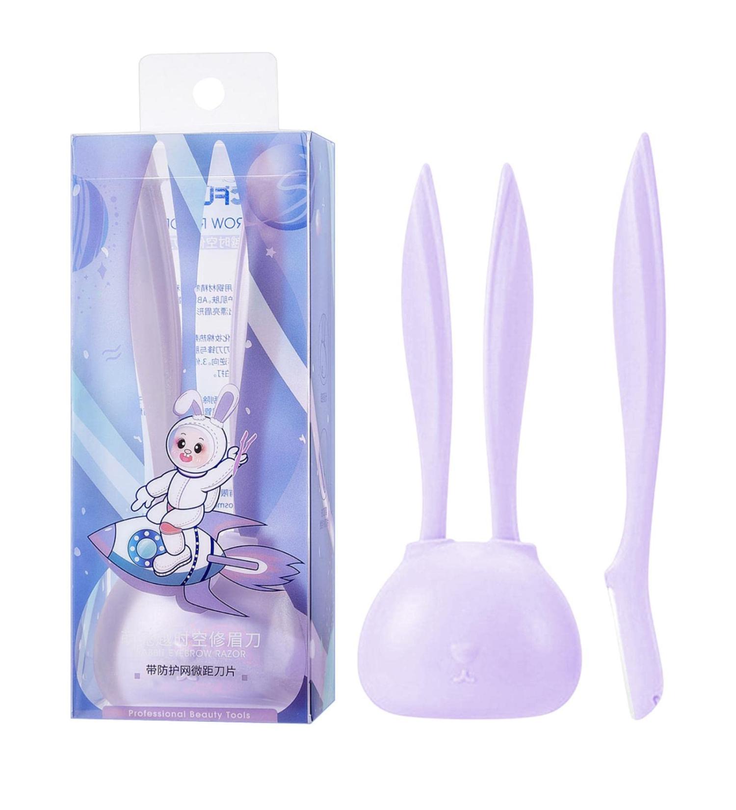 Tylyworth Cute Rabbit Eyebrow Trimmer Portable Hair Remover & Beauty Tool in Purple | International Shipping Available - Buy Online on GoSupps.com