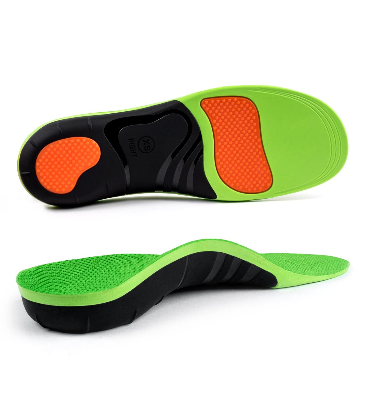 Arch Support Shoe Inserts for Men & Women | Pain Relief Insoles for Flat Feet & Plantar Fasciitis - Heavy Duty Shock Absorbing Best for Standing All Day - Buy Online on GoSupps.com