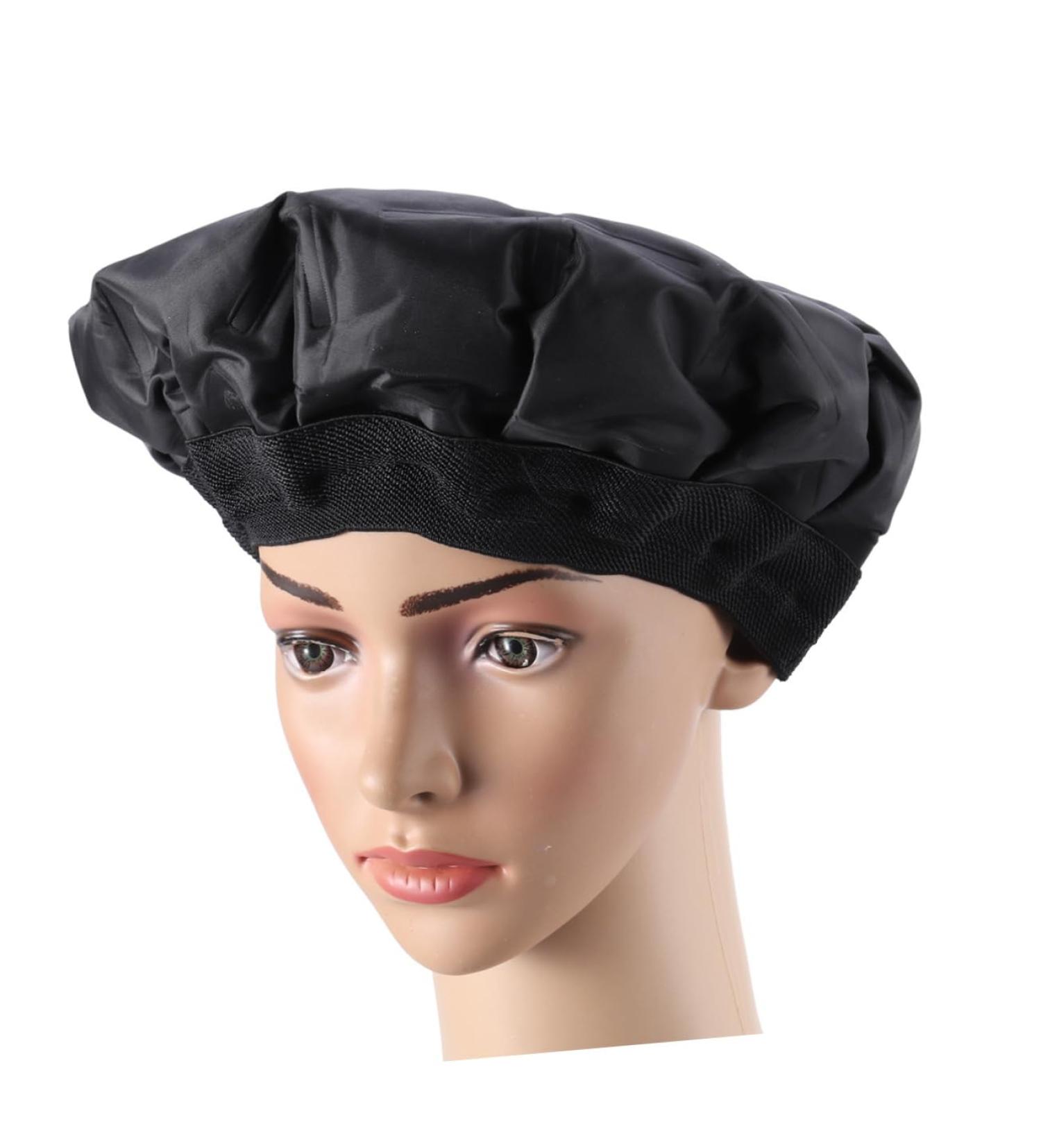 Balacoo Black Gel Curly Hair Gel Hair Styling Gels Hair Heat Cap Gel Cap Heating Cap Cordless Steamer Lid - Buy Online on GoSupps.com