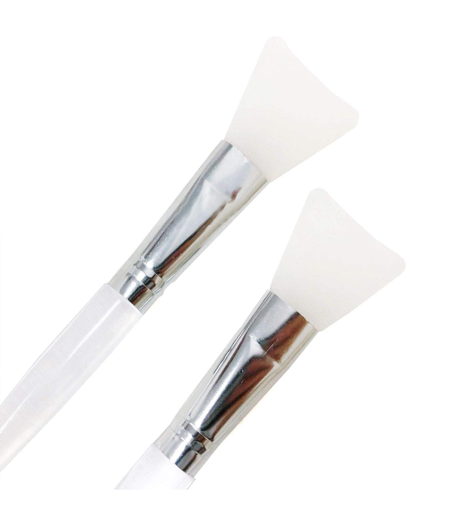 Facial Mask Brush - APPEARUS Silicone Face Mask Hairless Applicator Brush - Plastic Handle (1 Pc)