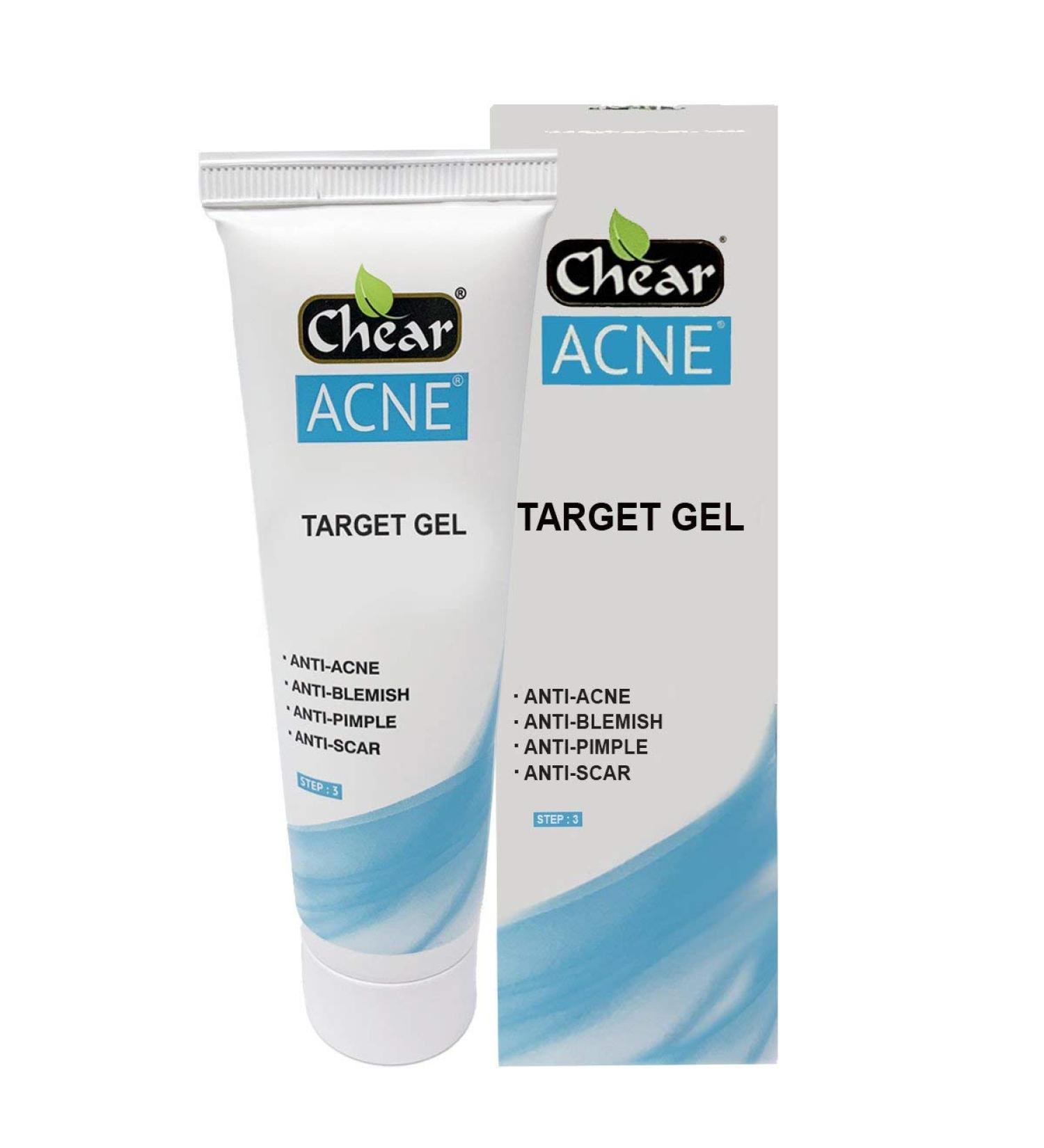 Chear Acne Target Gel 50g - with Salicylic Acid Blemish Spot Treatments Scar Removal Pimple for Adults and Teens