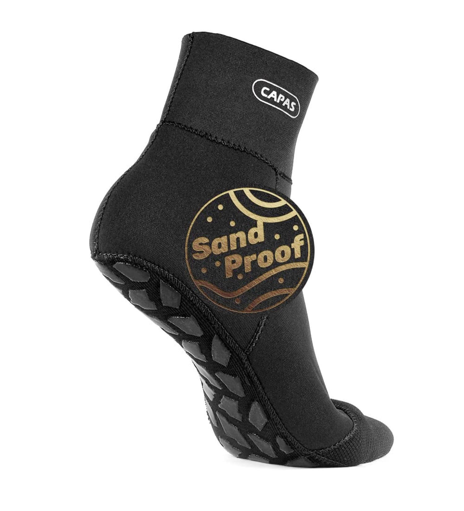 CAPAS 2mm Neoprene Waterproof Beach Volleyball Socks - Black (Large) - Buy Online on GoSupps.com