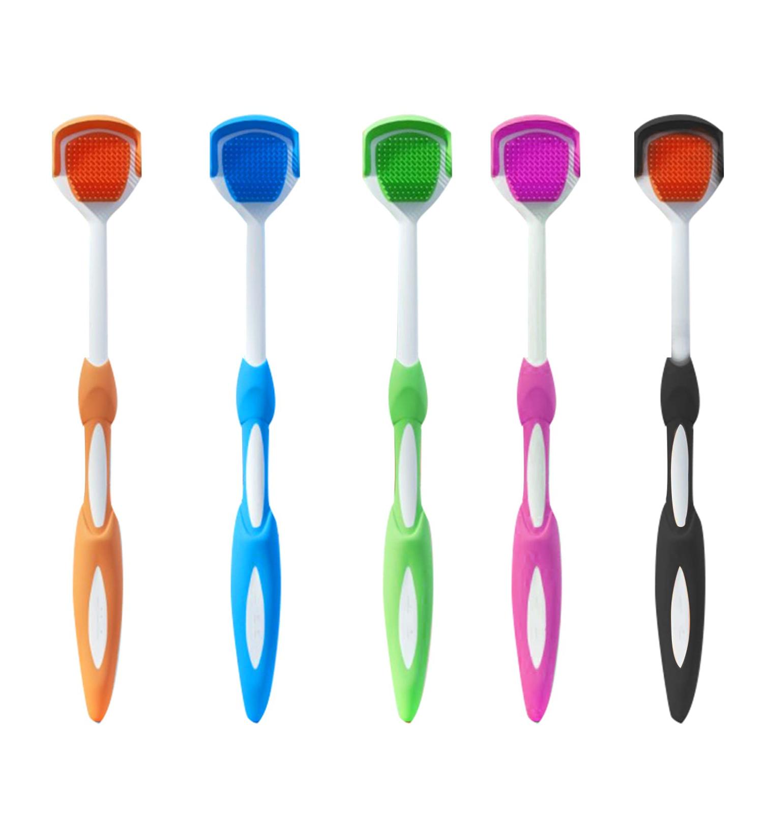 Pilleay 5PCS Tongue Cleaner Brush Set - Scraper & Scrubber for Adults - Buy Online on GoSupps.com