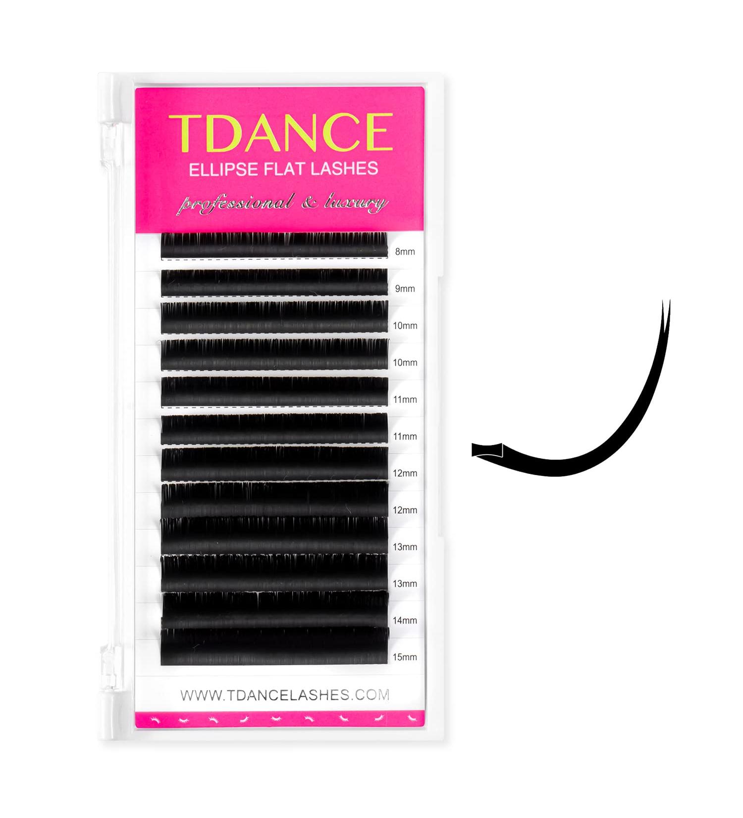 TDANCE Classic Flat Eyelash Extensions 0.15mm C Curl | 8-15mm Mixed Matte Individual Lashes for Salon Use - Buy Online on GoSupps.com