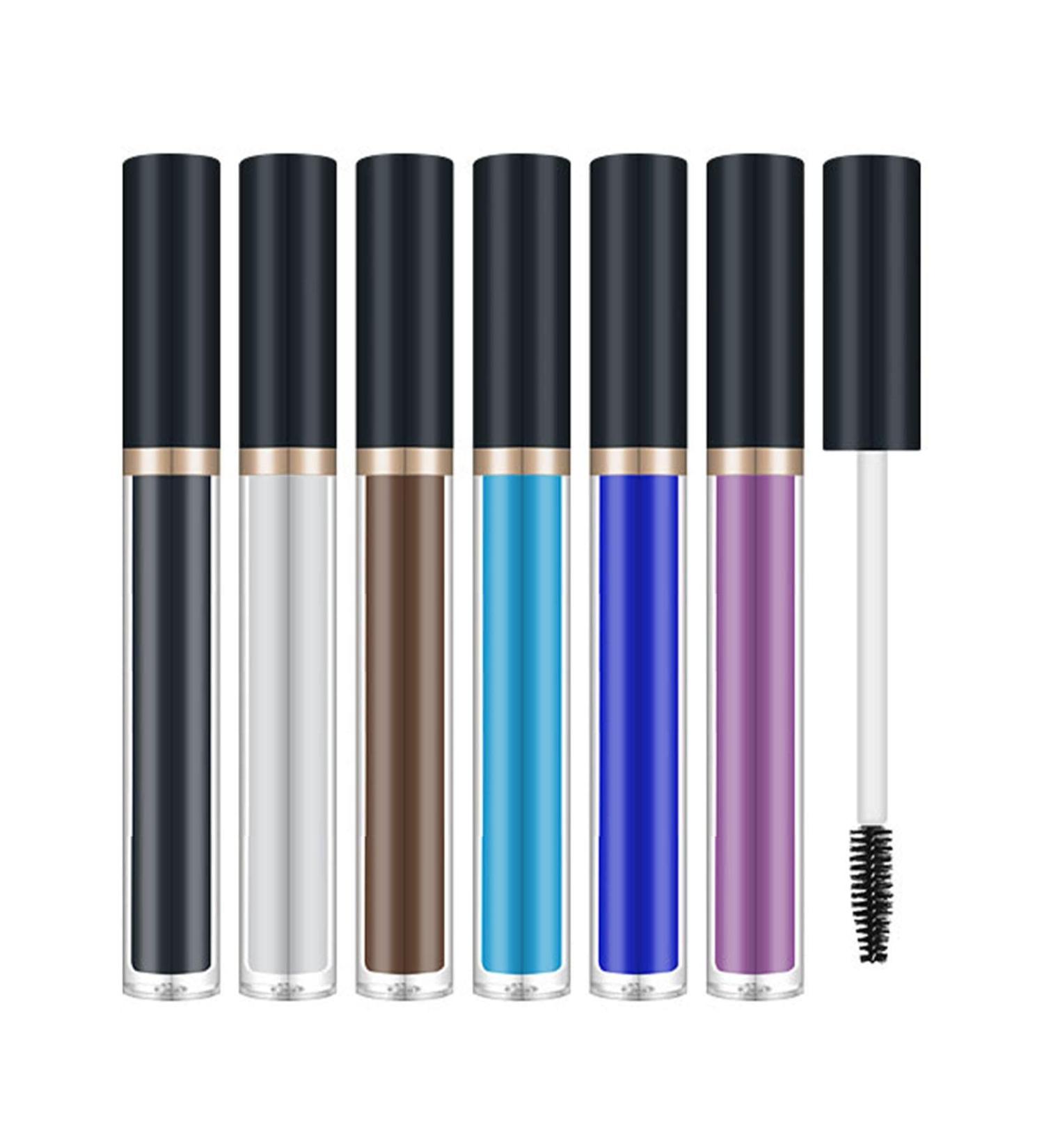 Charming Lasting Mascara 6-Piece Colorful Waterproof Mascara for Eyelashes Makeup Cosmetic with Black White Brown Light Blue Purple Blue Cargoti - Buy Online on GoSupps.com