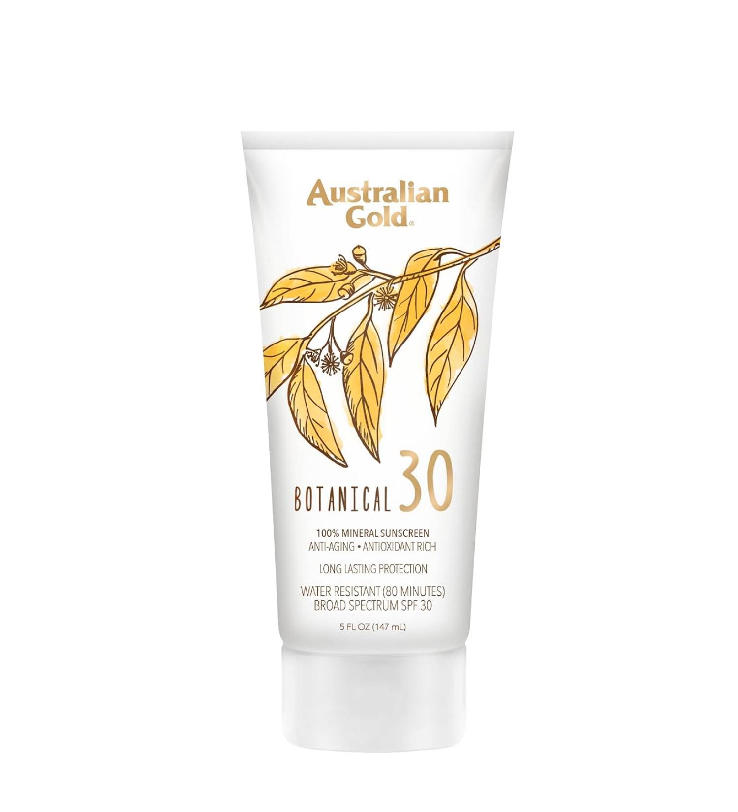 Australian Gold Botanical SPF 30 Mineral Sunscreen Lotion - Citrus Oasis - 5 Fl Oz. - Buy Online on GoSupps.com