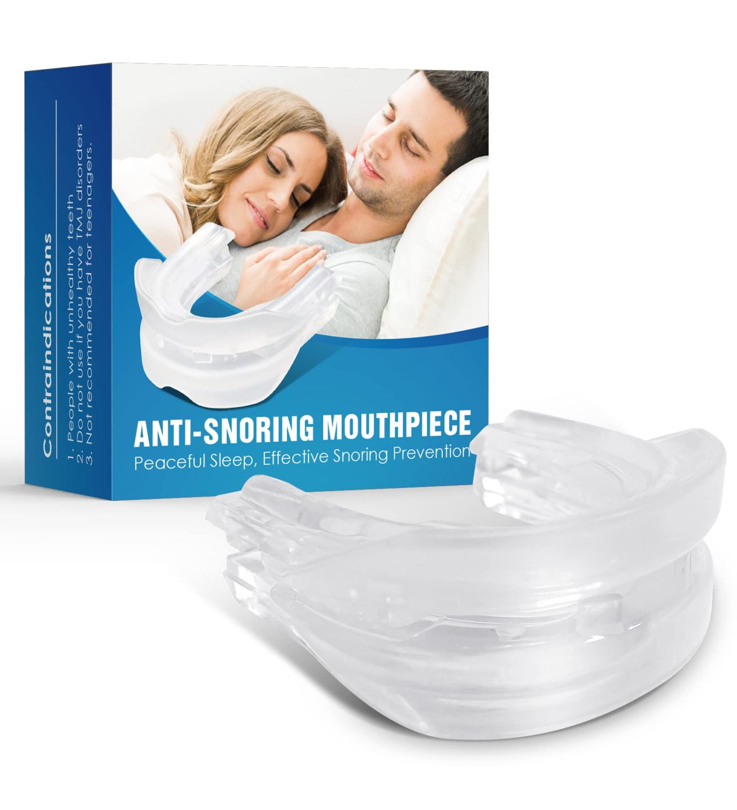 Comfort Size Anti-Snoring Mouthpiece - Snoring Solution for Better Sleep - Clear White - Buy Online on GoSupps.com