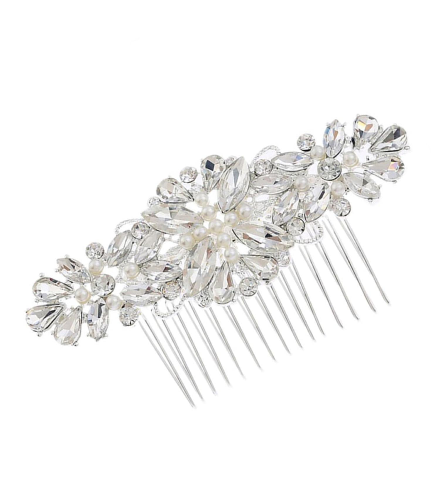 DOITOOL 1pc Flower Side Hair Comb Teasing Combs for Women Hair Combs for Women Accessories Rhinestone Hair Comb Pearl Hair Comb Pearl Inlaid Hair Comb Hair Piece Wedding Bride - Buy Online on GoSupps.com