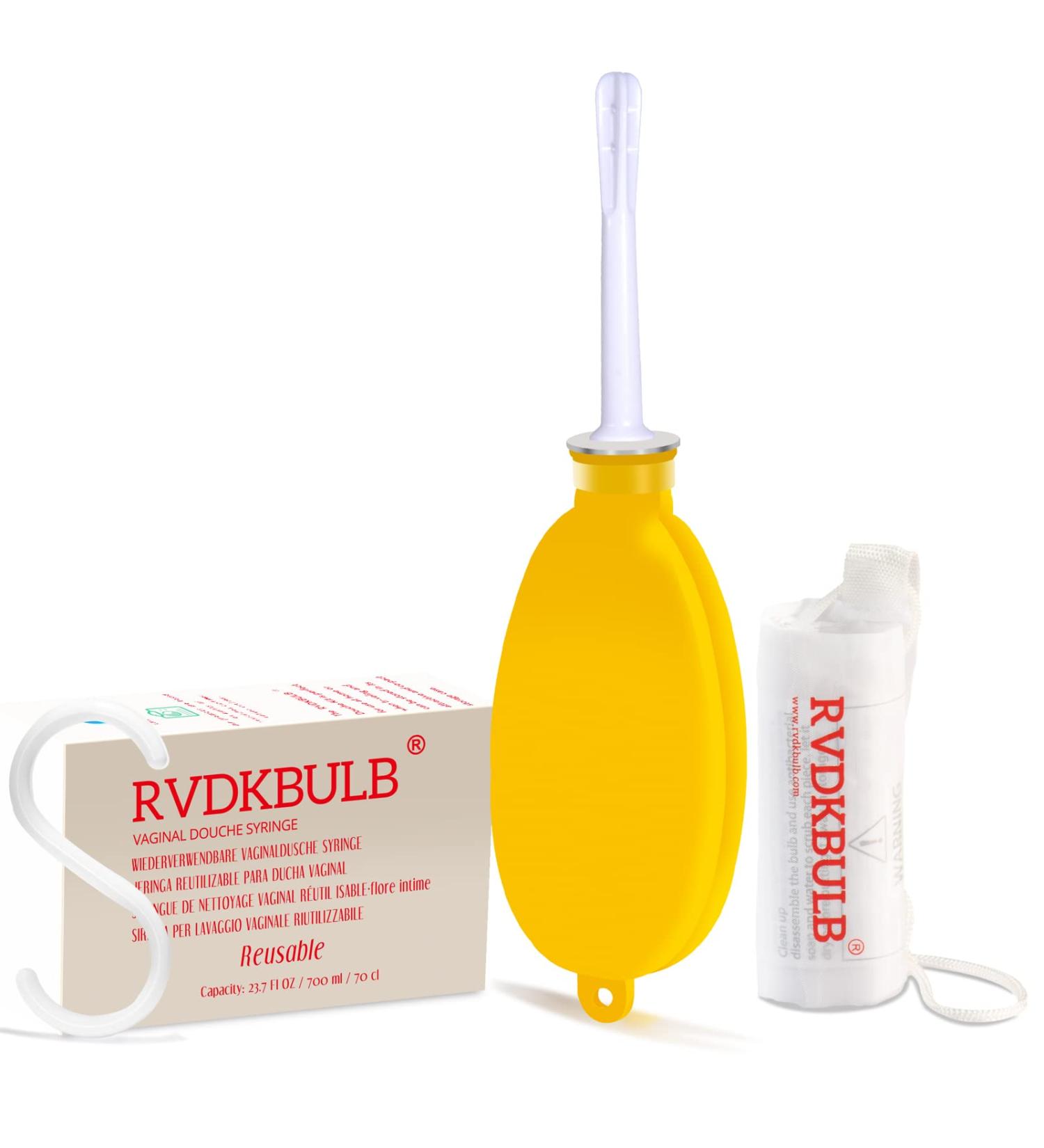 Silicone Douche Bag with Storage - Travel-Friendly 24 Fl Oz Capacity Pocket Size - Yellow - Buy Online on GoSupps.com