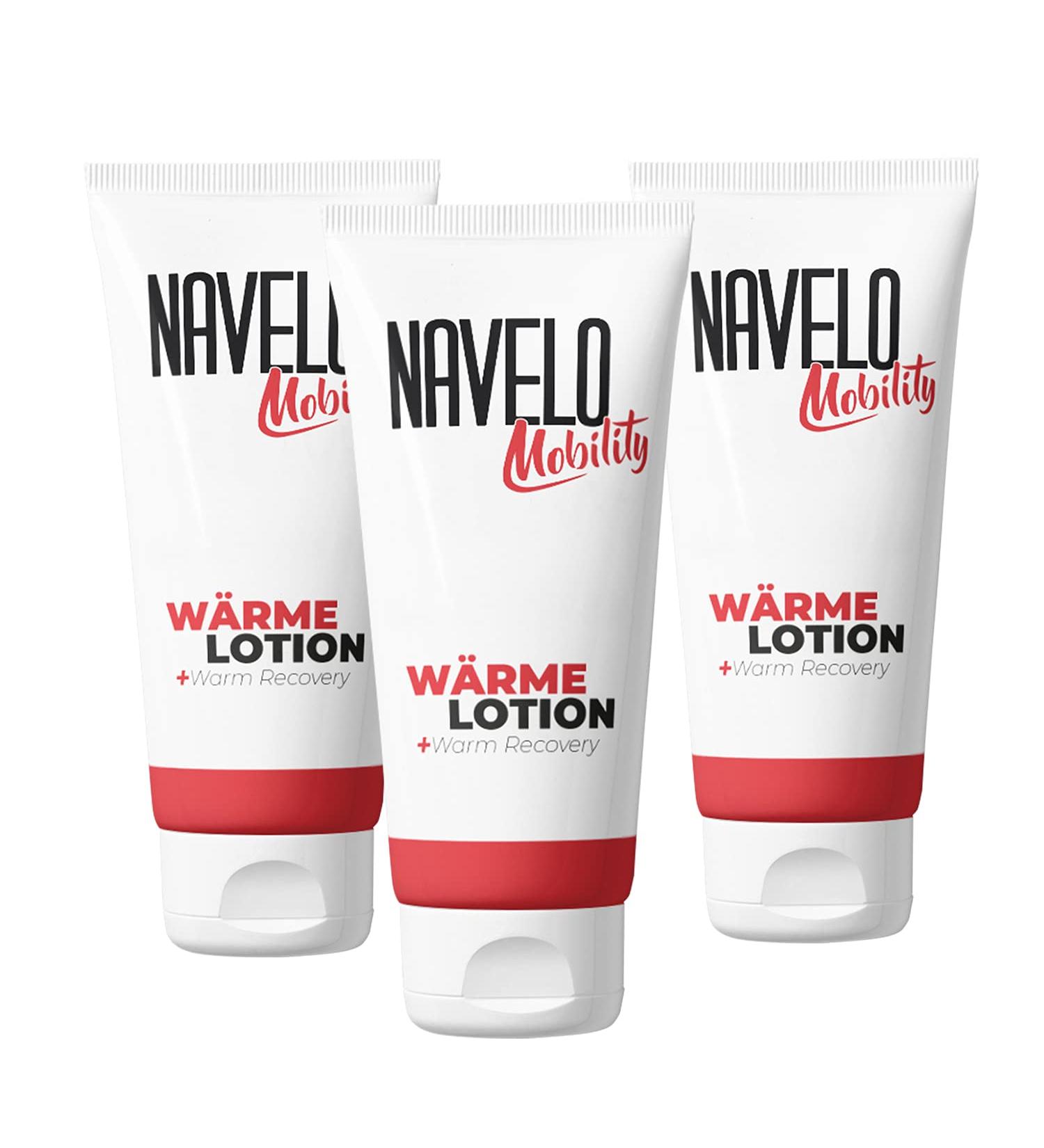 3 Pack Navelo Mobility Warm Lotion - Warming Recovery Cream for Tension Relief | Nourishing Heat Ointment | Comforting Warmth Like Heat Patches | International Shipping Available - Buy Online on GoSupps.com