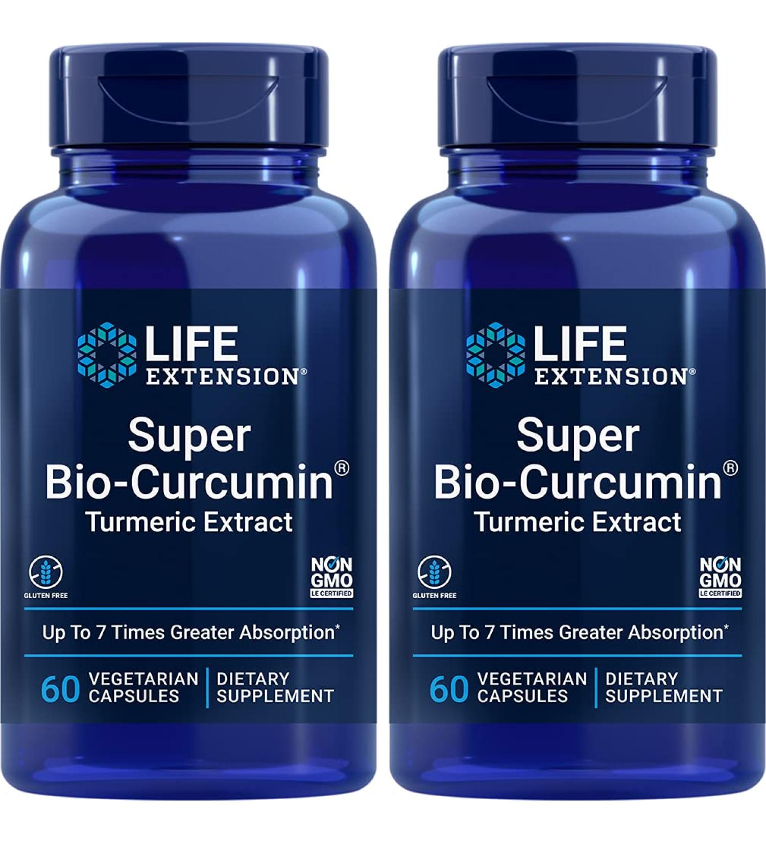 Life Extension - Super Bio-Curcumin - 400 Mg - 60 Caps (Pack of 2)
