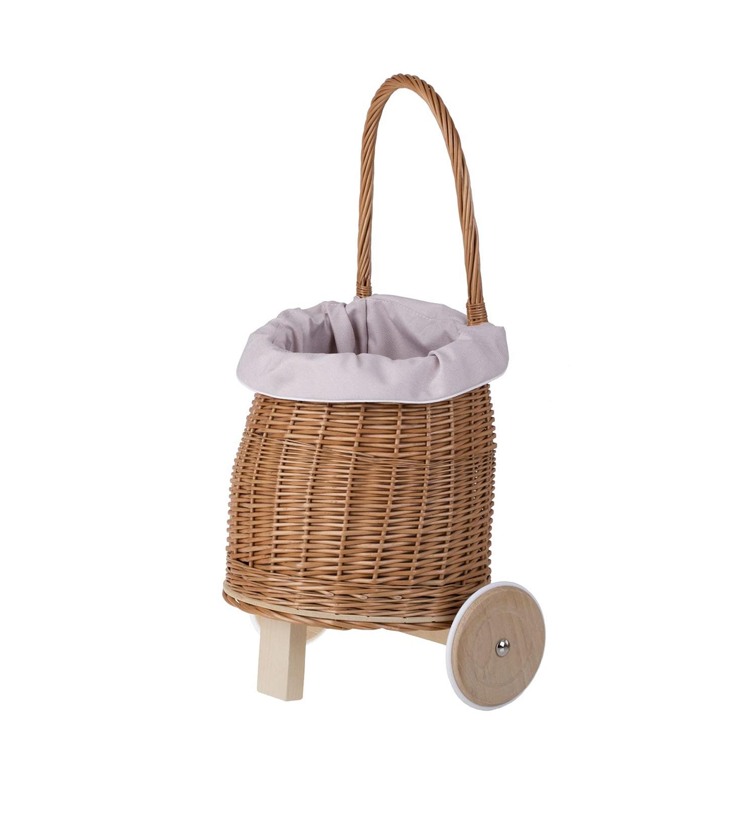 Buy e-Wicker 24 Willow Cart | Pink Basket Trailer for International Shipping - Buy Online on GoSupps.com