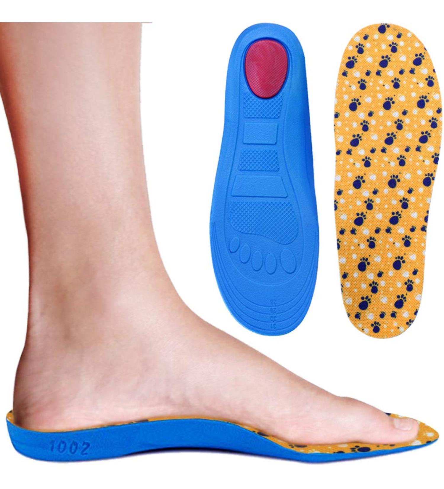 Buy Ailaka Children's Orthotic Athletic Insoles - Comfortable Shock-Absorbing Foot Support for Running (EU 32-35) - Orange - Buy Online on GoSupps.com