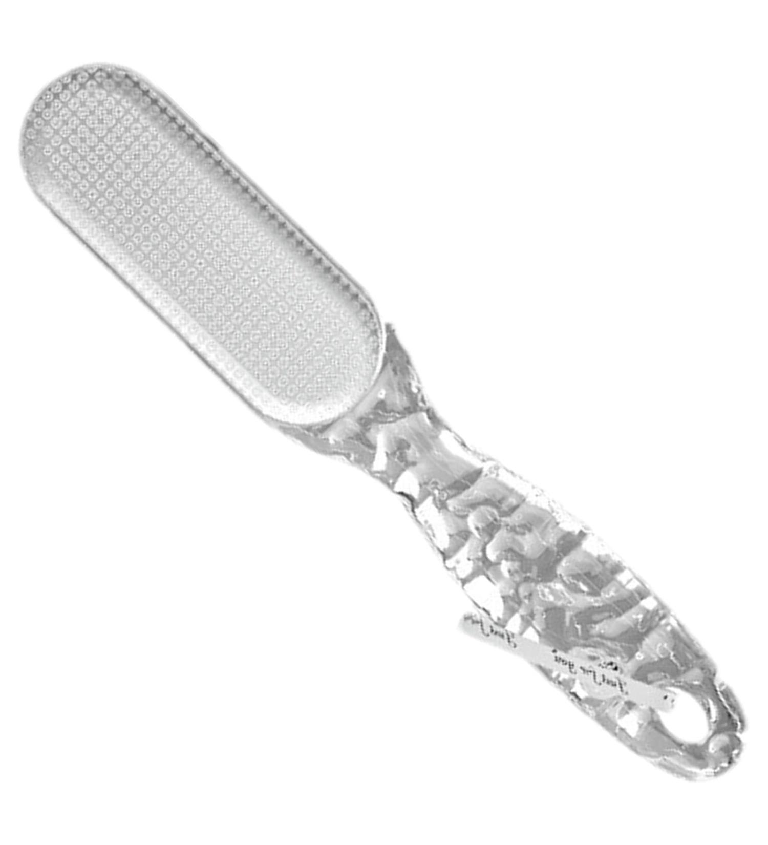 Foot Scrubber | 2 in 1 Foot Rasp for Cracked Heel Professional Pedicure Tools Foot Scraper Reduces Calluses and Corns for Feet Hands Body Care Transparent - Buy Online on GoSupps.com