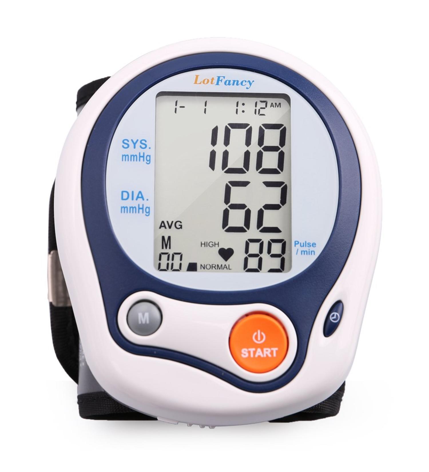 LotFancy Wrist Blood Pressure Monitor with 60-Reading Memory - Automatic Digital BP Machine for Home - Irregular Heartbeat Detection - Wrist BP Cuff (5-8) - Buy Online on GoSupps.com